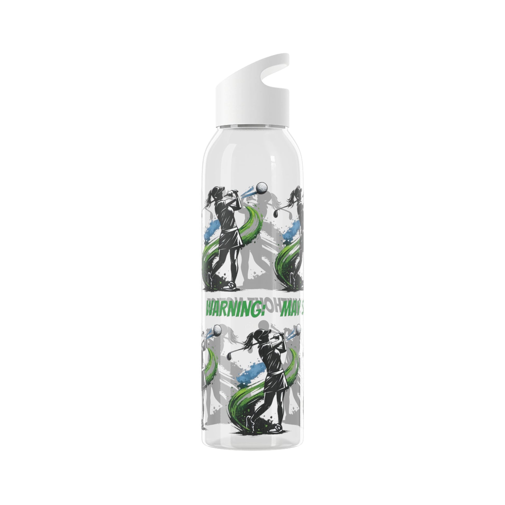 Female Golfer Graphic Water Bottle with sassy slogan - SJM Print Store