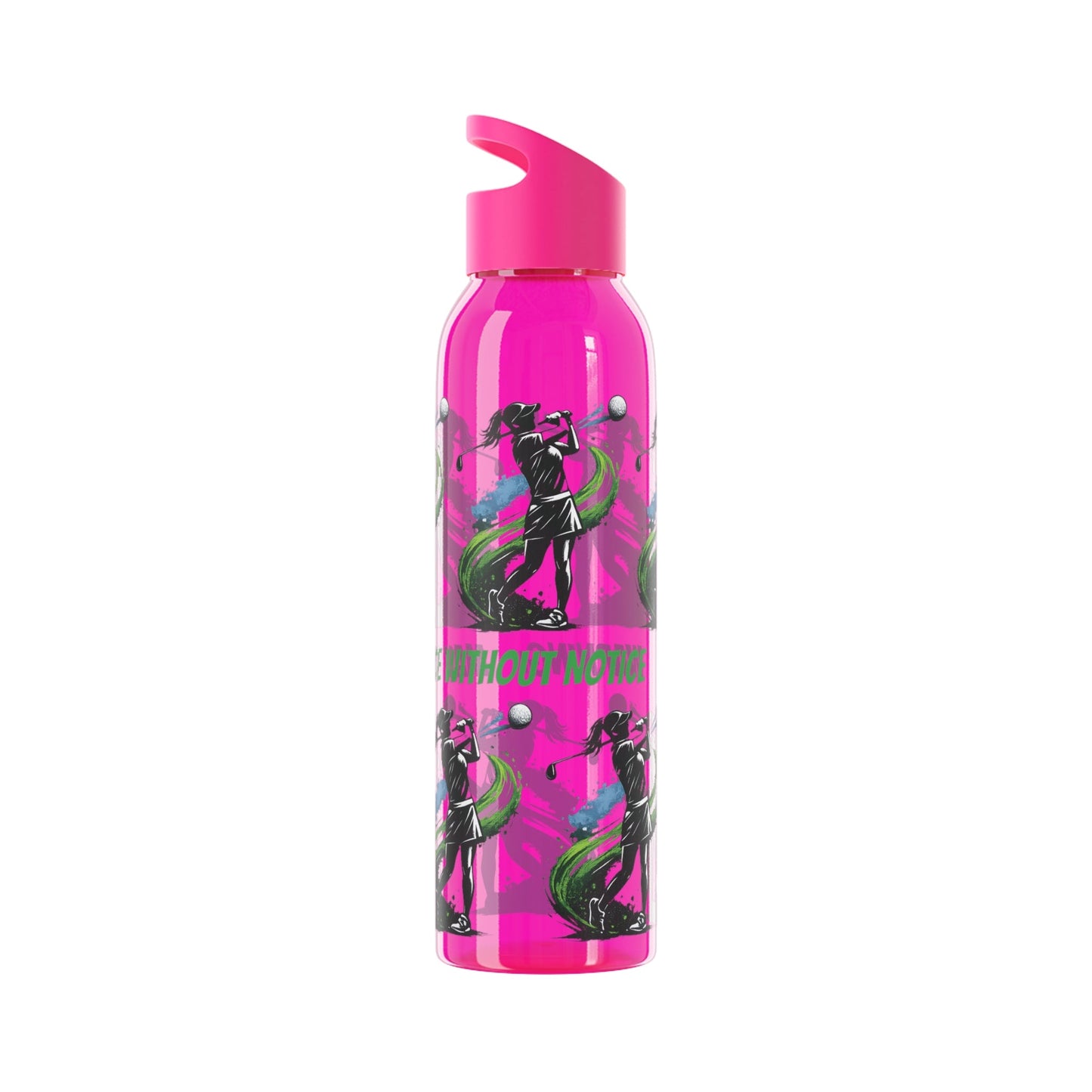 Female Golfer Graphic Water Bottle with sassy slogan - SJM Print Store