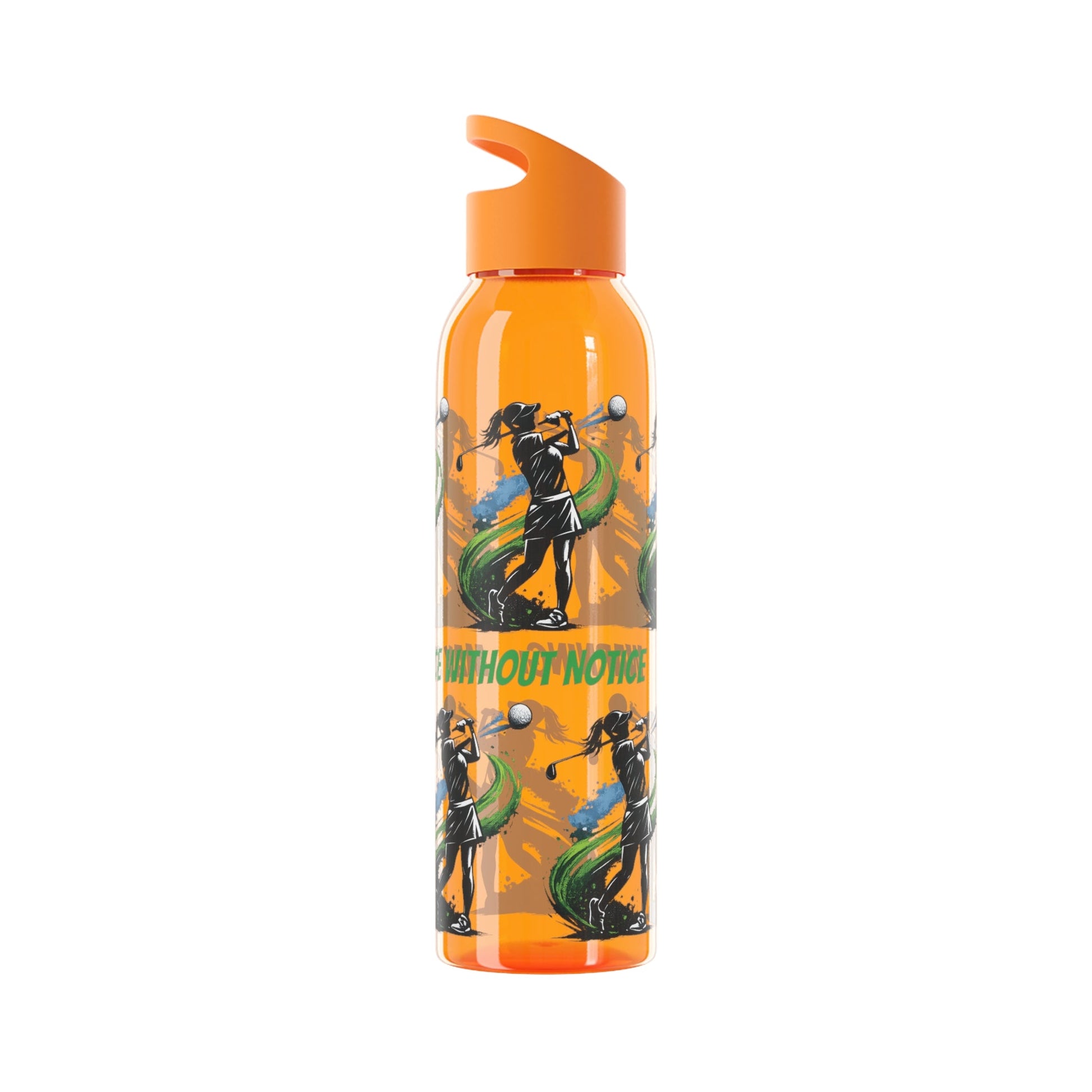 Female Golfer Graphic Water Bottle with sassy slogan - SJM Print Store