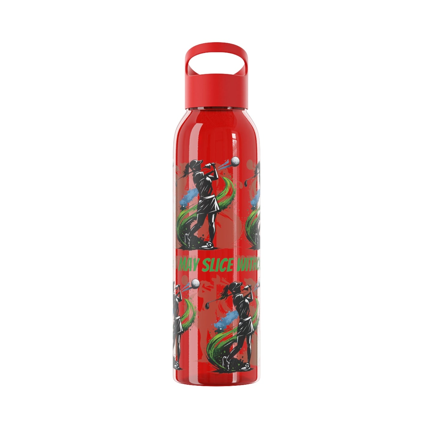 Female Golfer Graphic Water Bottle with sassy slogan - SJM Print Store