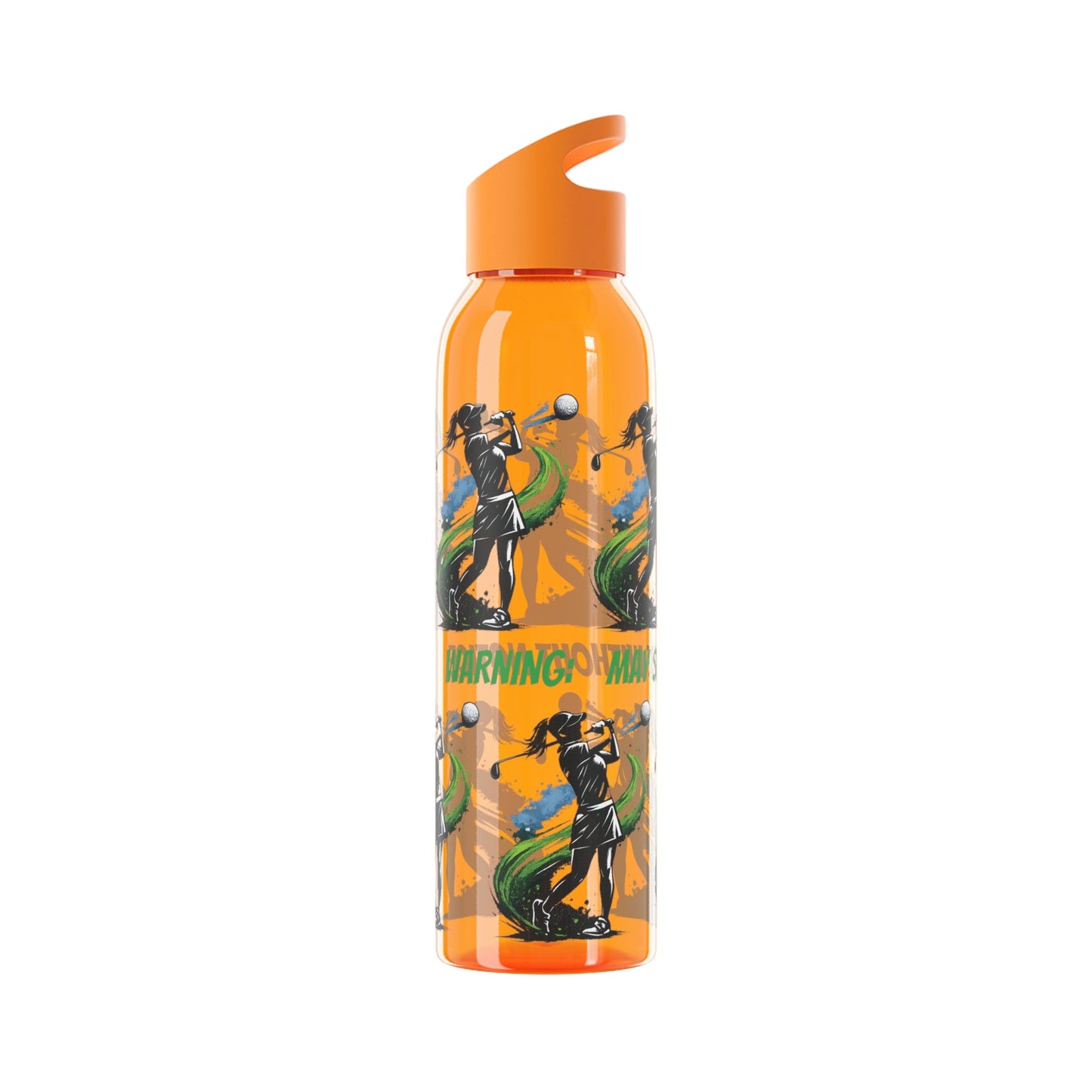 Female Golfer Graphic Water Bottle with sassy slogan - SJM Print Store