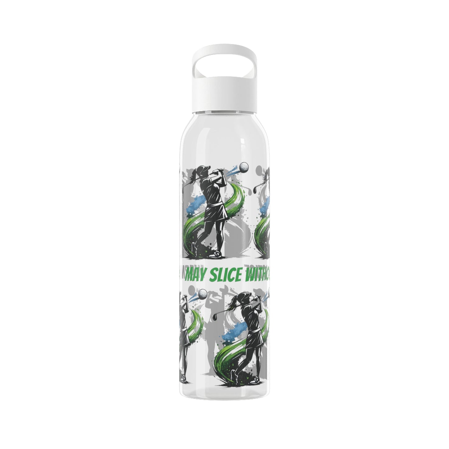 Female Golfer Graphic Water Bottle with sassy slogan - SJM Print Store