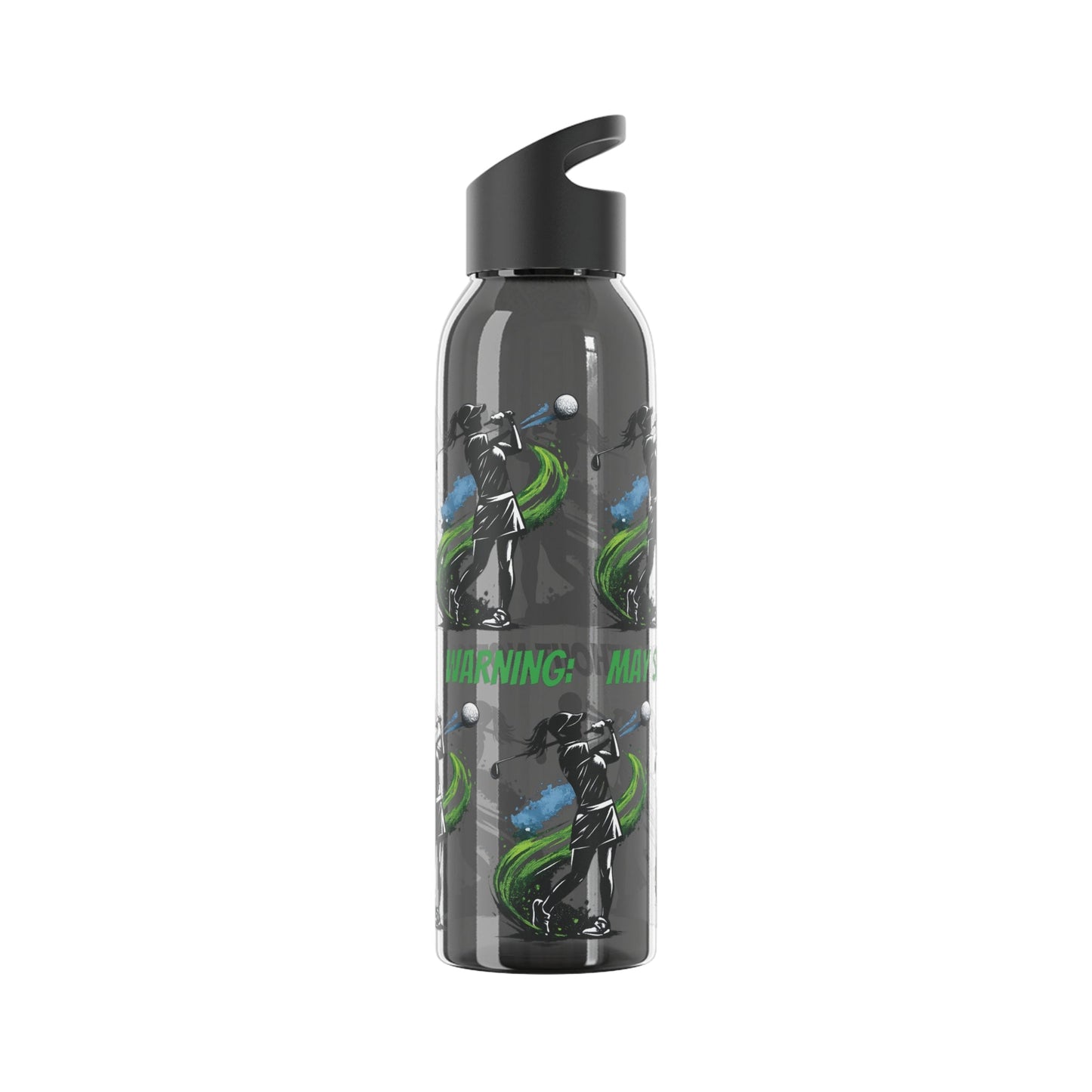 Female Golfer Graphic Water Bottle with sassy slogan - SJM Print Store