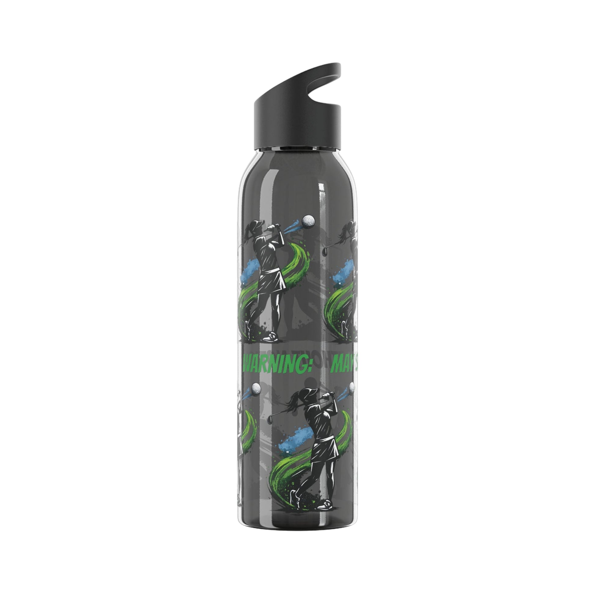 Female Golfer Graphic Water Bottle with sassy slogan - SJM Print Store