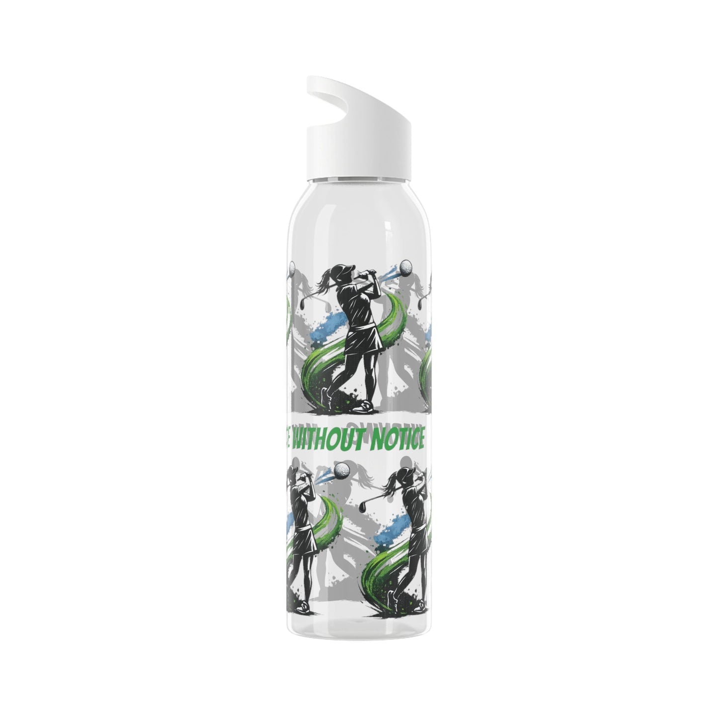 Female Golfer Graphic Water Bottle with sassy slogan - SJM Print Store