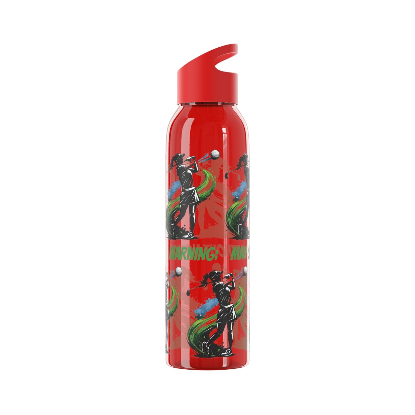 Female Golfer Graphic Water Bottle with sassy slogan - SJM Print Store