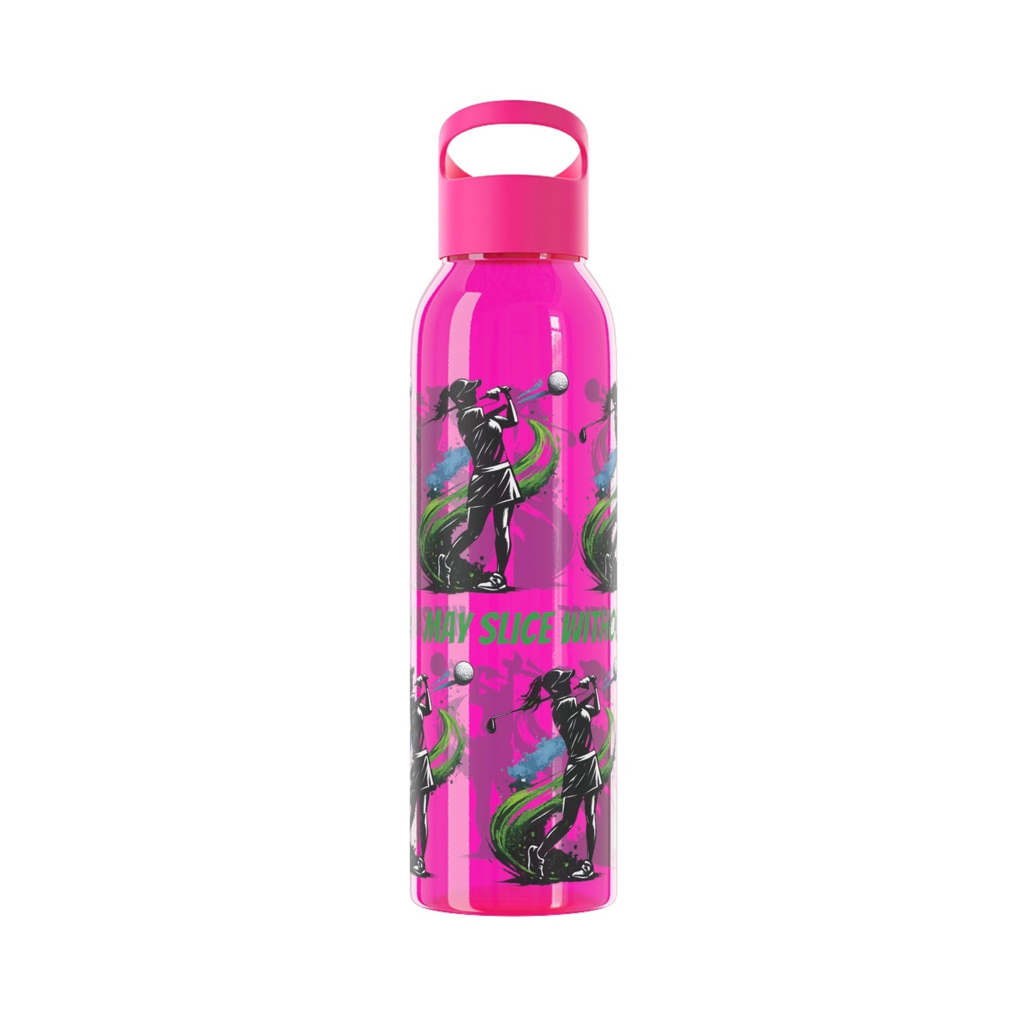 Female Golfer Graphic Water Bottle with sassy slogan - SJM Print Store