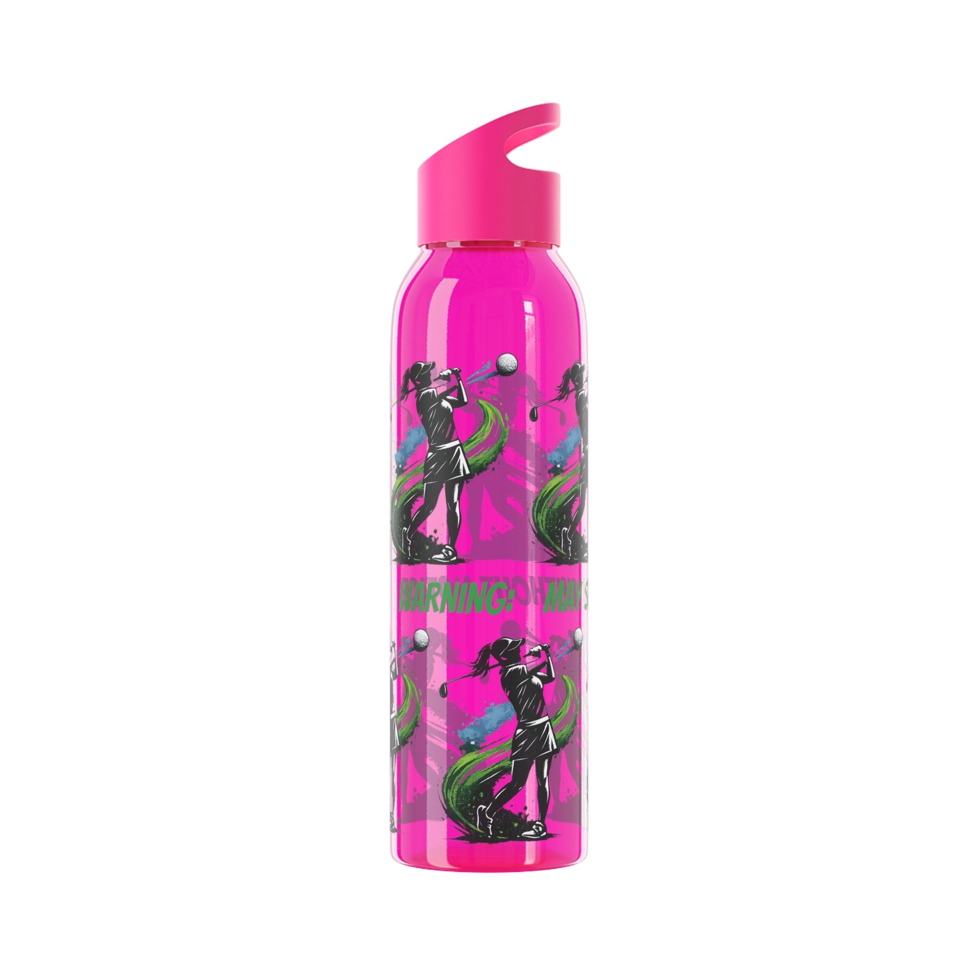 Female Golfer Graphic Water Bottle with sassy slogan - SJM Print Store