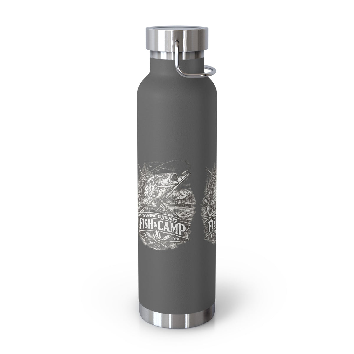 Fish & Camp Insulated Flask – Great Outdoors Fishing Flask - SJM Print Store