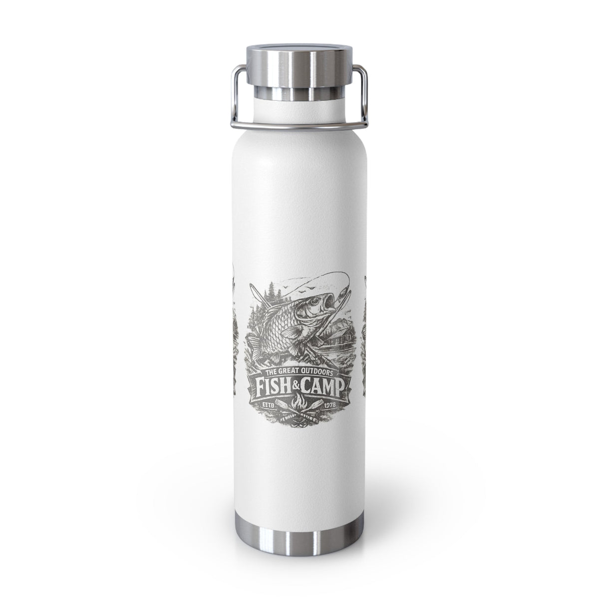 Fish & Camp Insulated Flask – Great Outdoors Fishing Flask - SJM Print Store