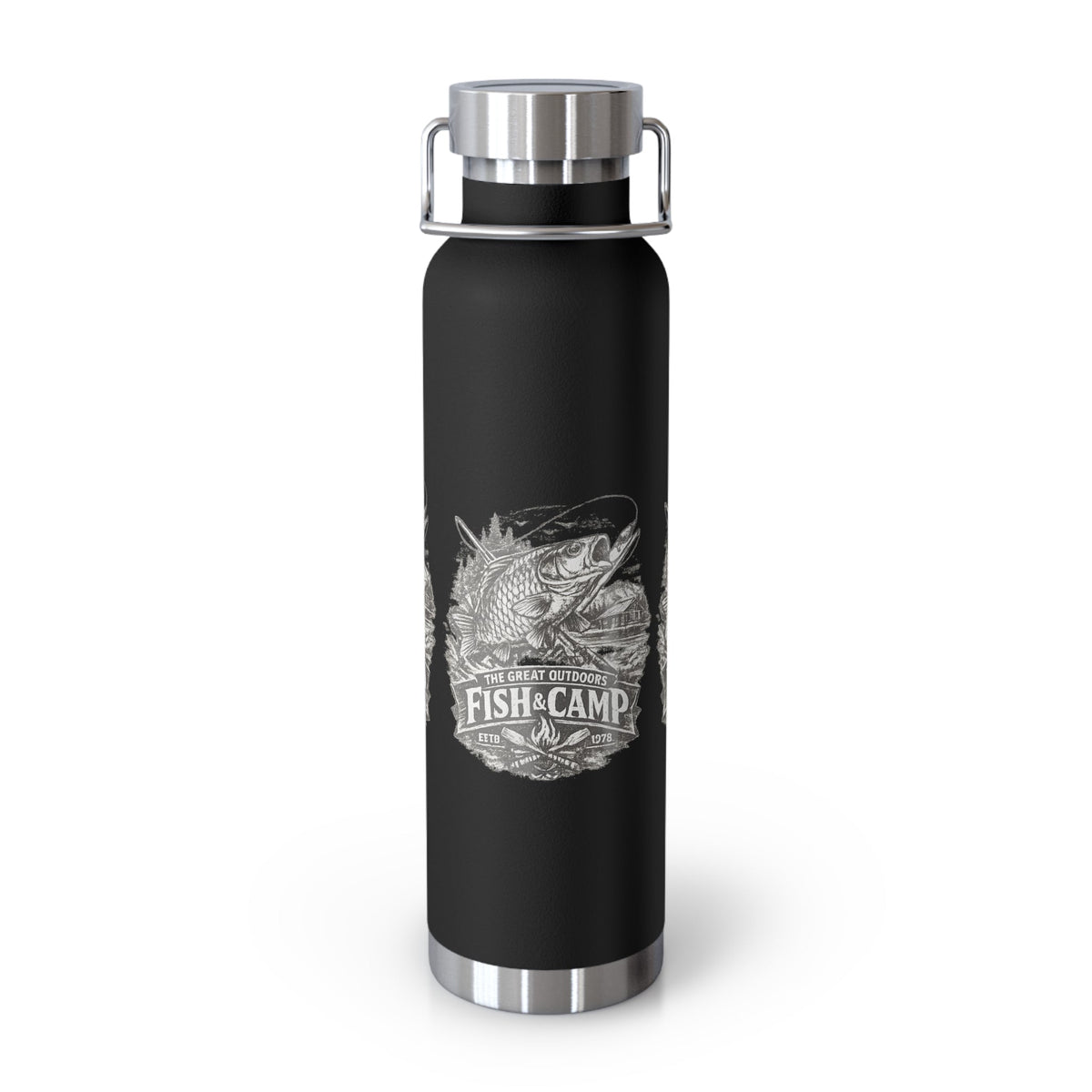 Fish & Camp Insulated Flask – Great Outdoors Fishing Flask - SJM Print Store