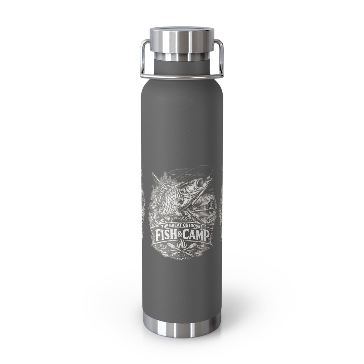 Fish & Camp Insulated Flask – Great Outdoors Fishing Flask - SJM Print Store