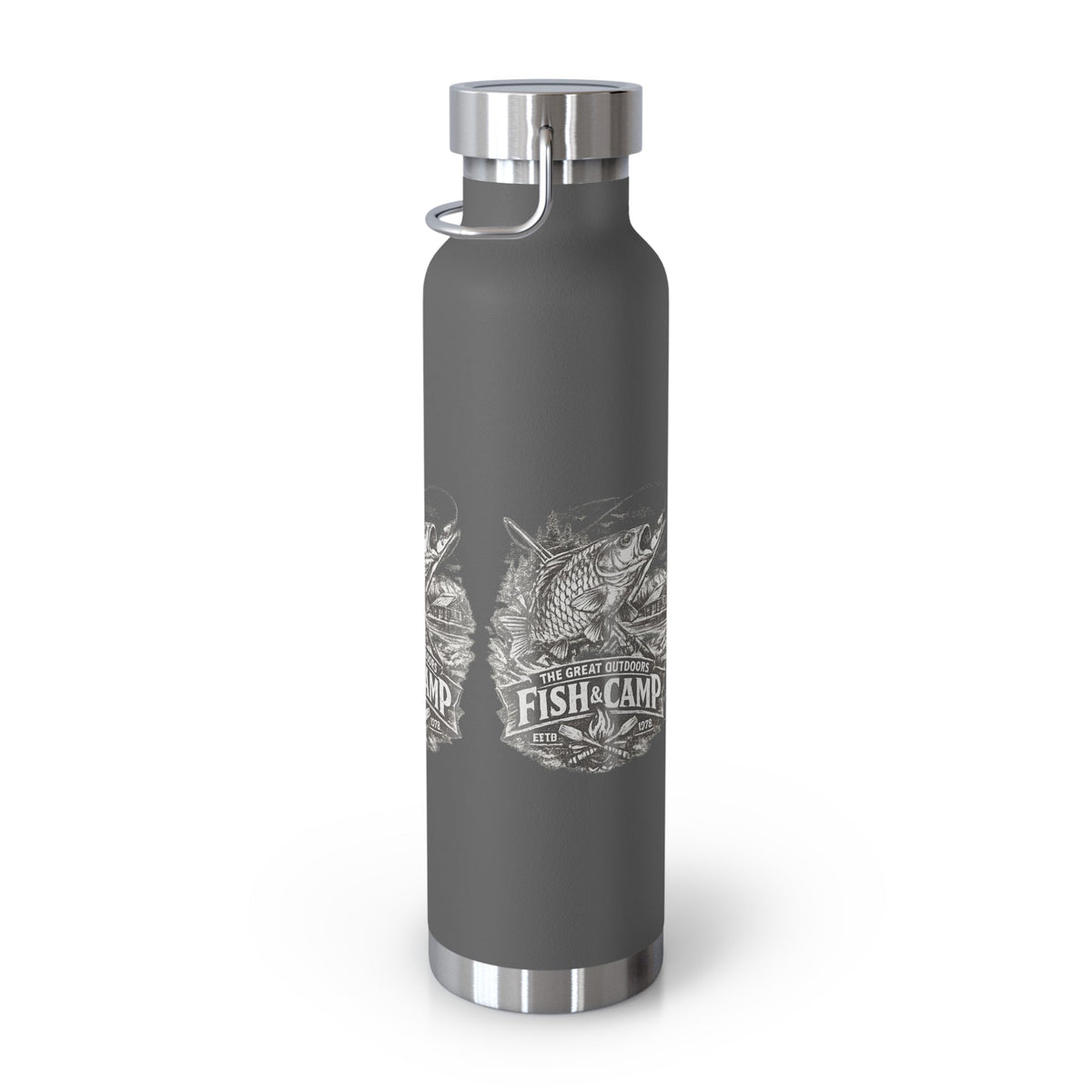 Fish & Camp Insulated Flask – Great Outdoors Fishing Flask - SJM Print Store