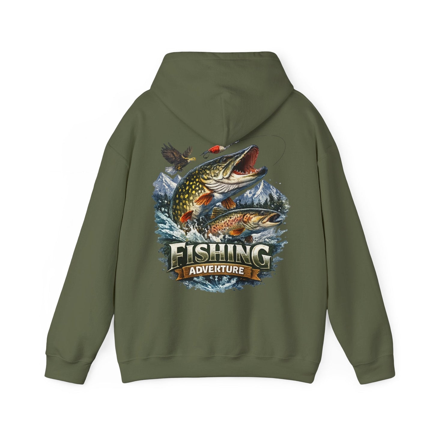 Fishing Adventure Graphic Fishing Hoodie - SJM Print Store