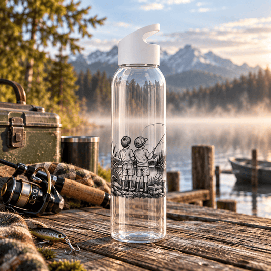Fishing Friends Water Bottle – Illustrated Fishing Bottle - SJM Print Store