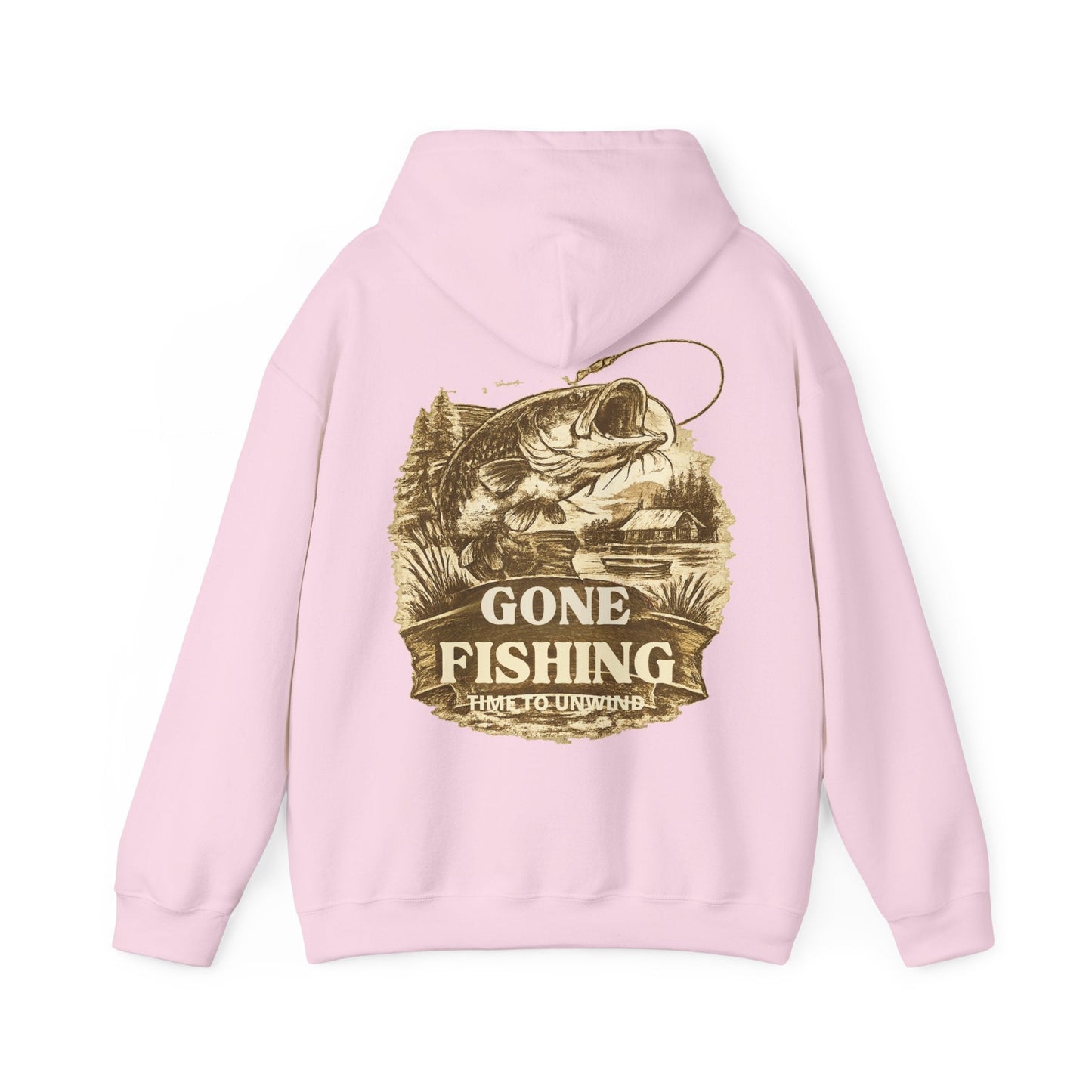 Fishing Hoodie Gone Fishing Graphic Hooded Sweatshirt - SJM Print Store