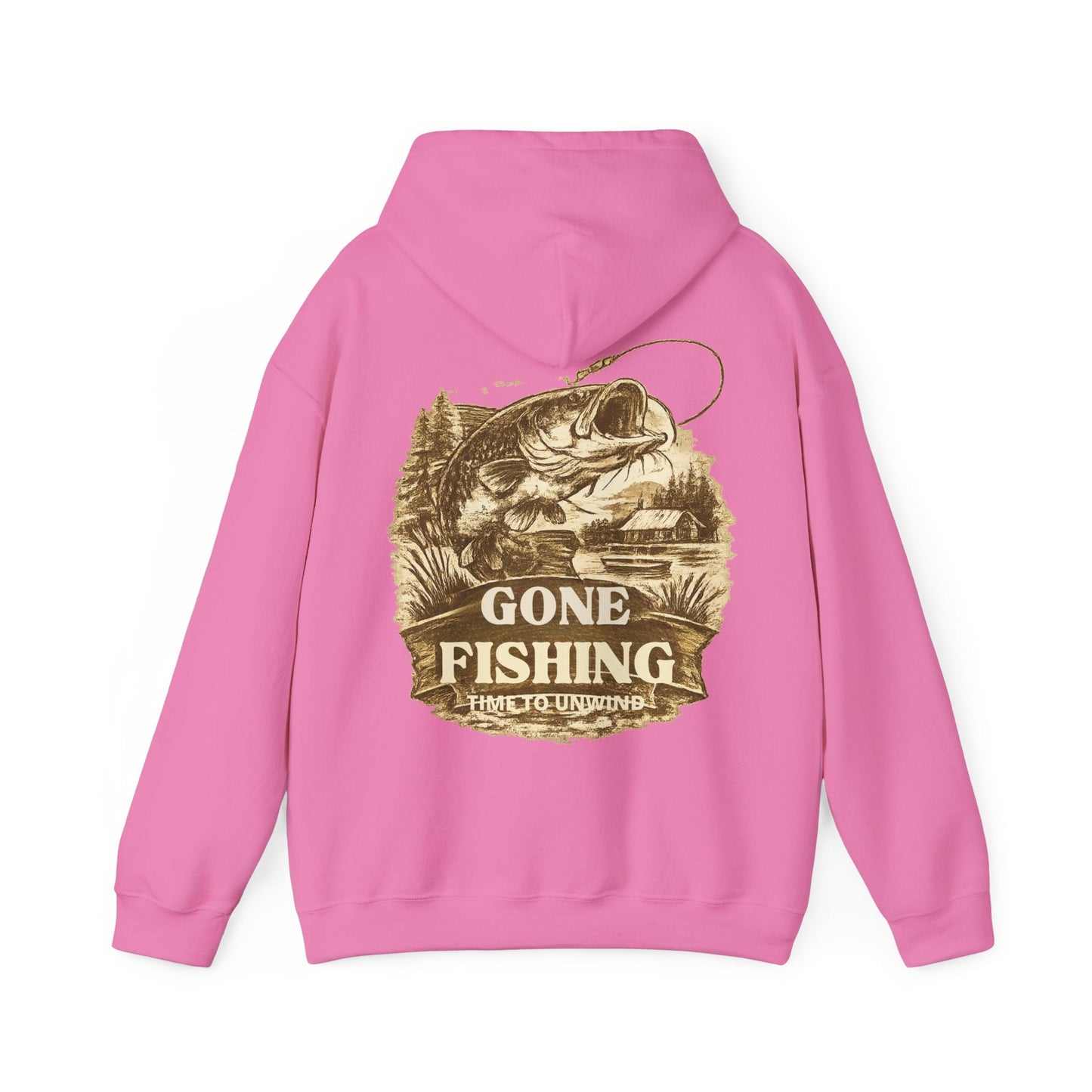 Fishing Hoodie Gone Fishing Graphic Hooded Sweatshirt - SJM Print Store