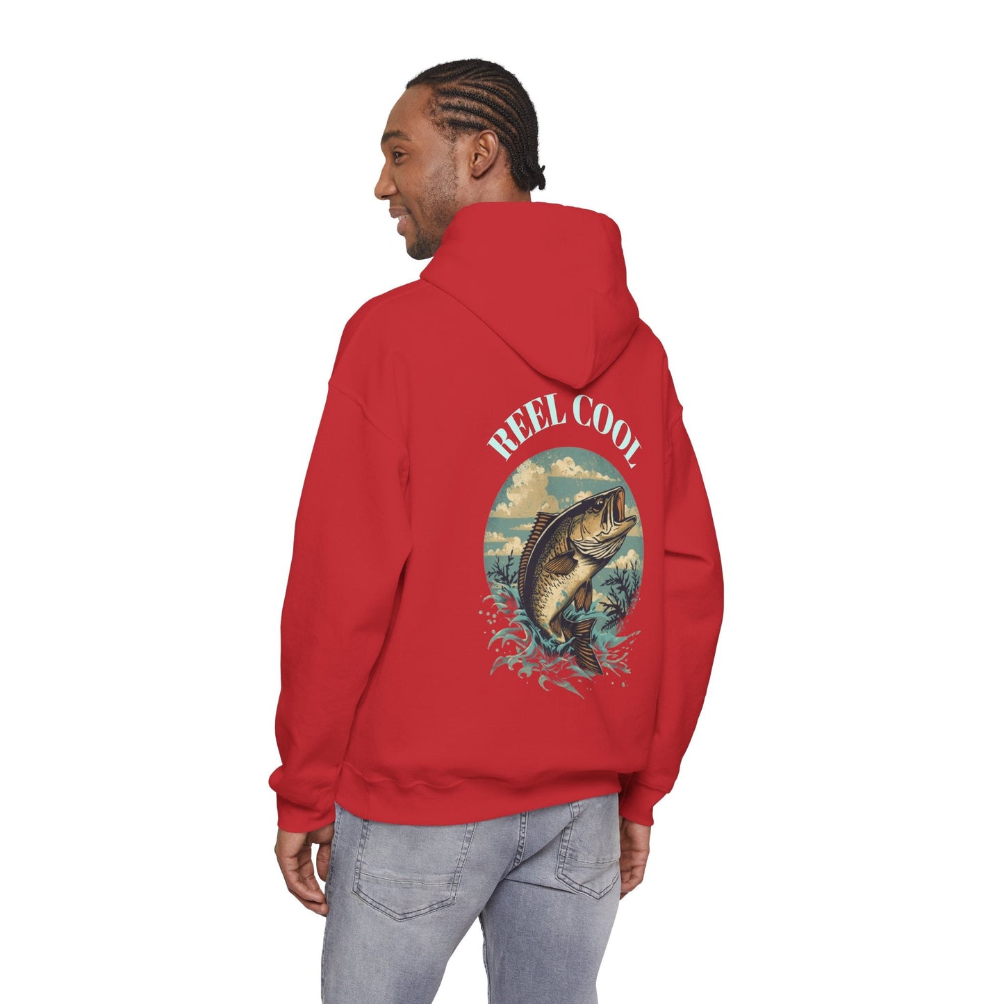 Fishing Hoodie â€” â€œReel Coolâ€ Fishing Graphic Hooded Sweatshirt - SJM Print Store