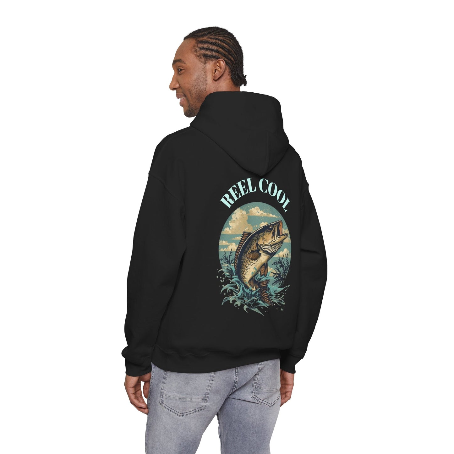 Fishing Hoodie â€” â€œReel Coolâ€ Fishing Graphic Hooded Sweatshirt - SJM Print Store