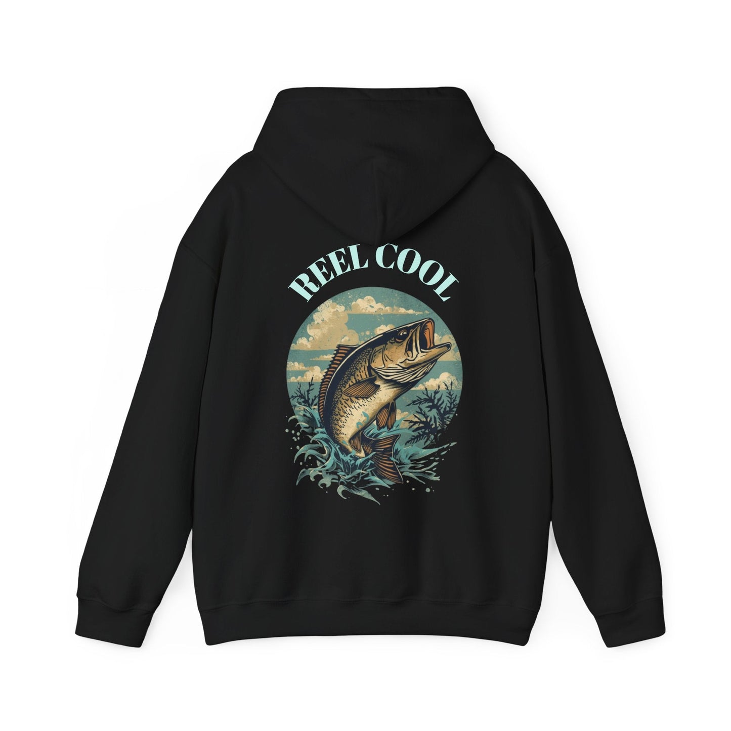 Fishing Hoodie â€” â€œReel Coolâ€ Fishing Graphic Hooded Sweatshirt - SJM Print Store