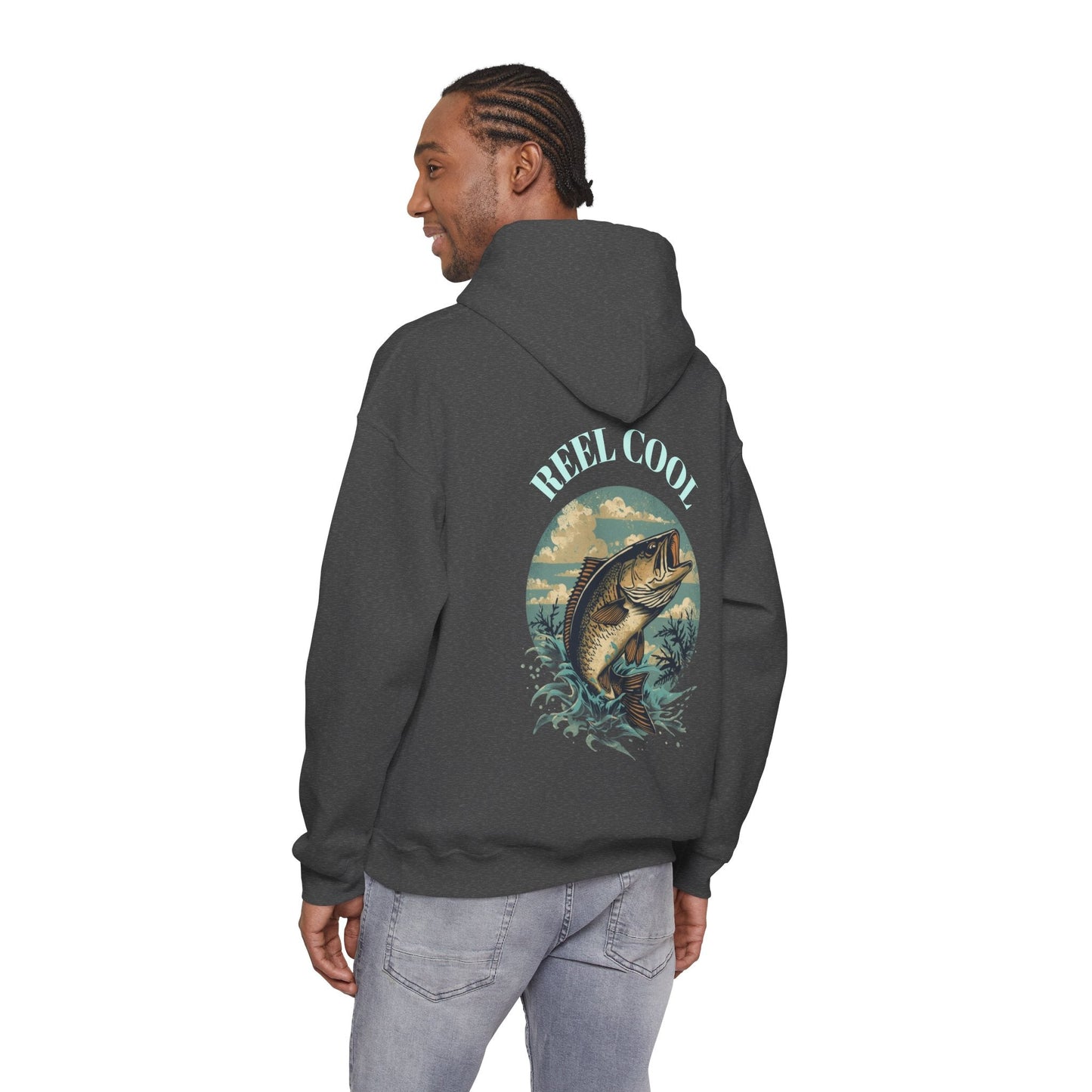 Fishing Hoodie â€” â€œReel Coolâ€ Fishing Graphic Hooded Sweatshirt - SJM Print Store