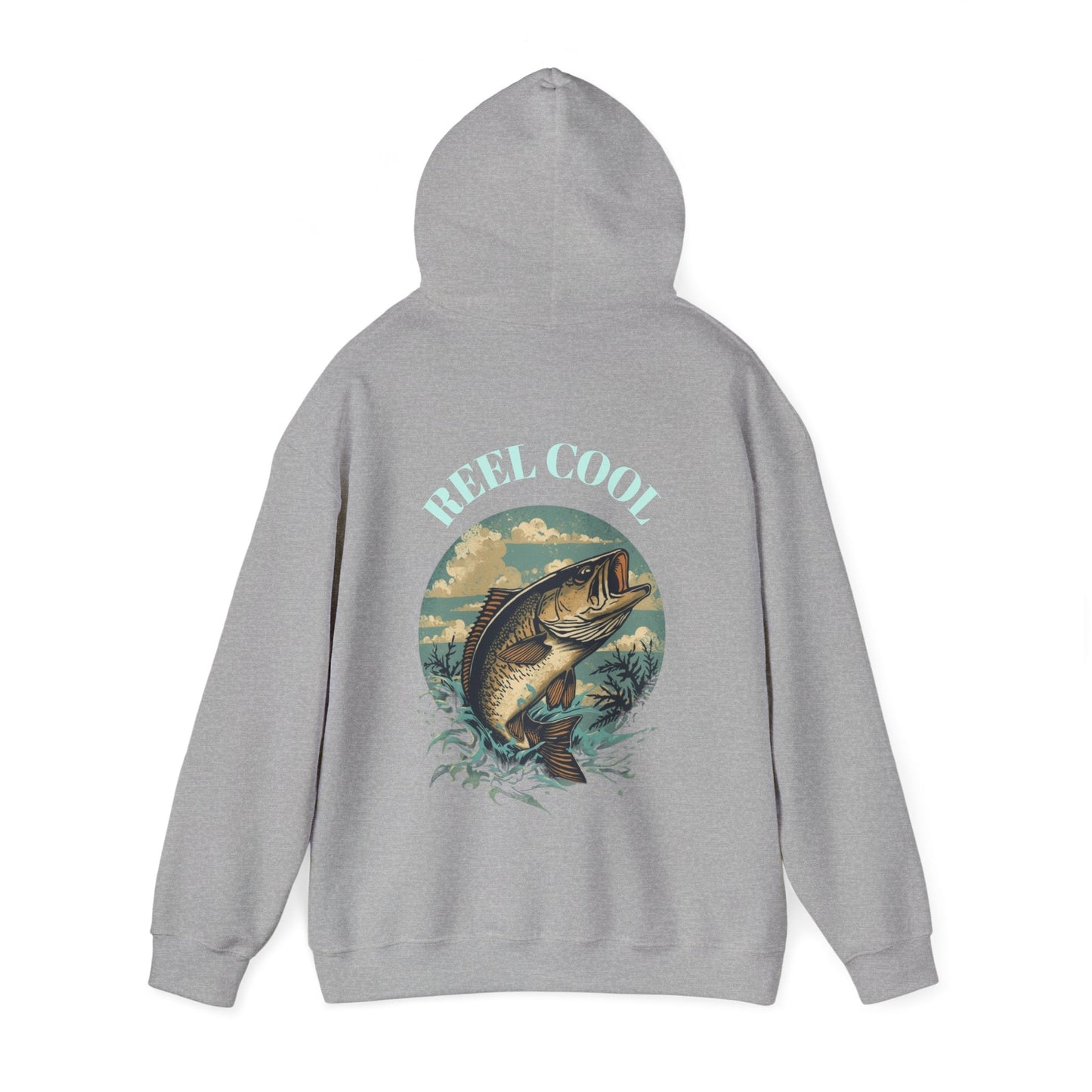 Fishing Hoodie â€” â€œReel Coolâ€ Fishing Graphic Hooded Sweatshirt - SJM Print Store