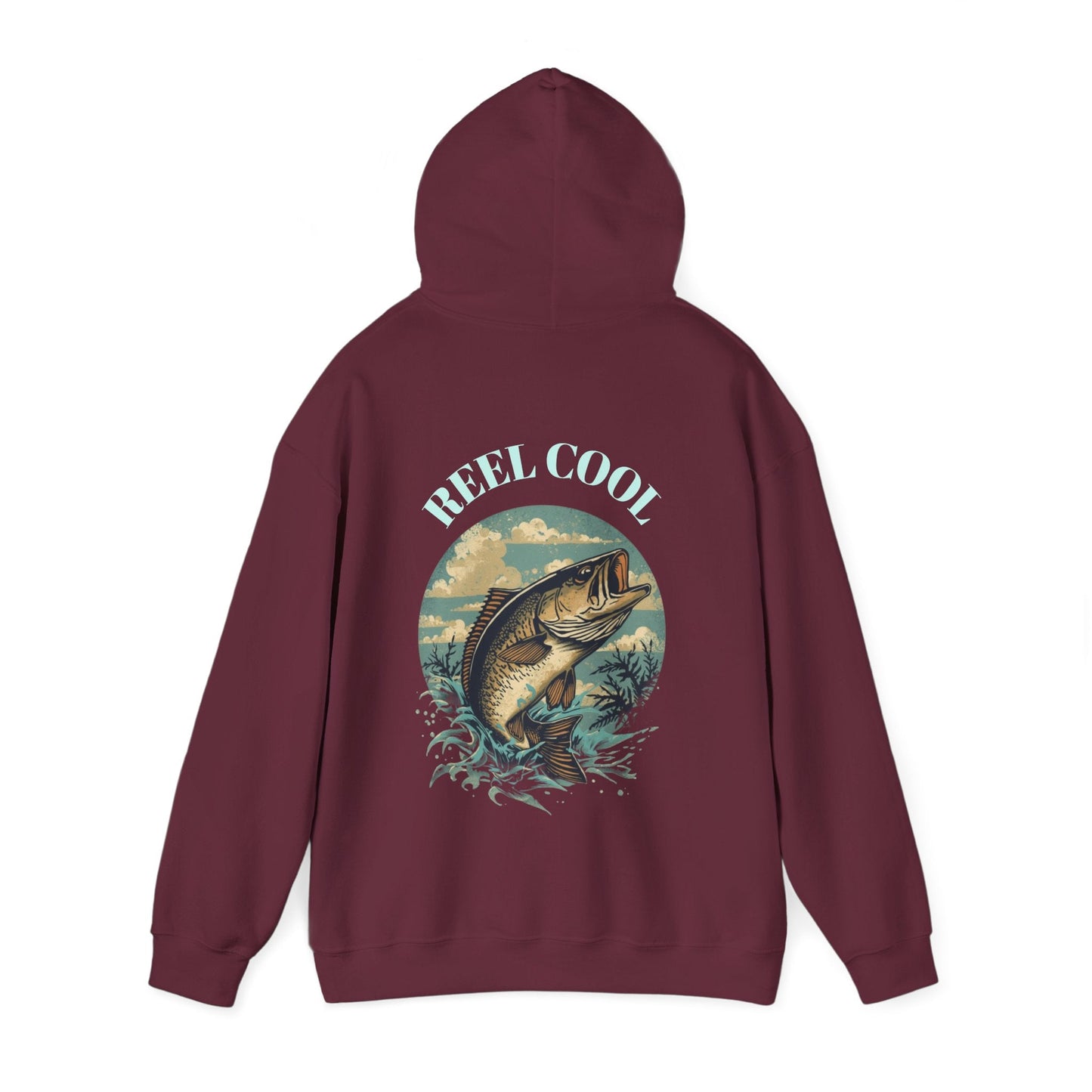 Fishing Hoodie â€” â€œReel Coolâ€ Fishing Graphic Hooded Sweatshirt - SJM Print Store