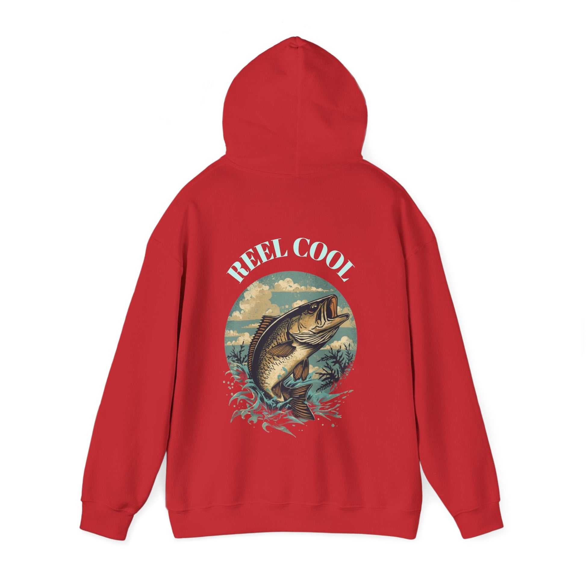 Fishing Hoodie â€” â€œReel Coolâ€ Fishing Graphic Hooded Sweatshirt - SJM Print Store