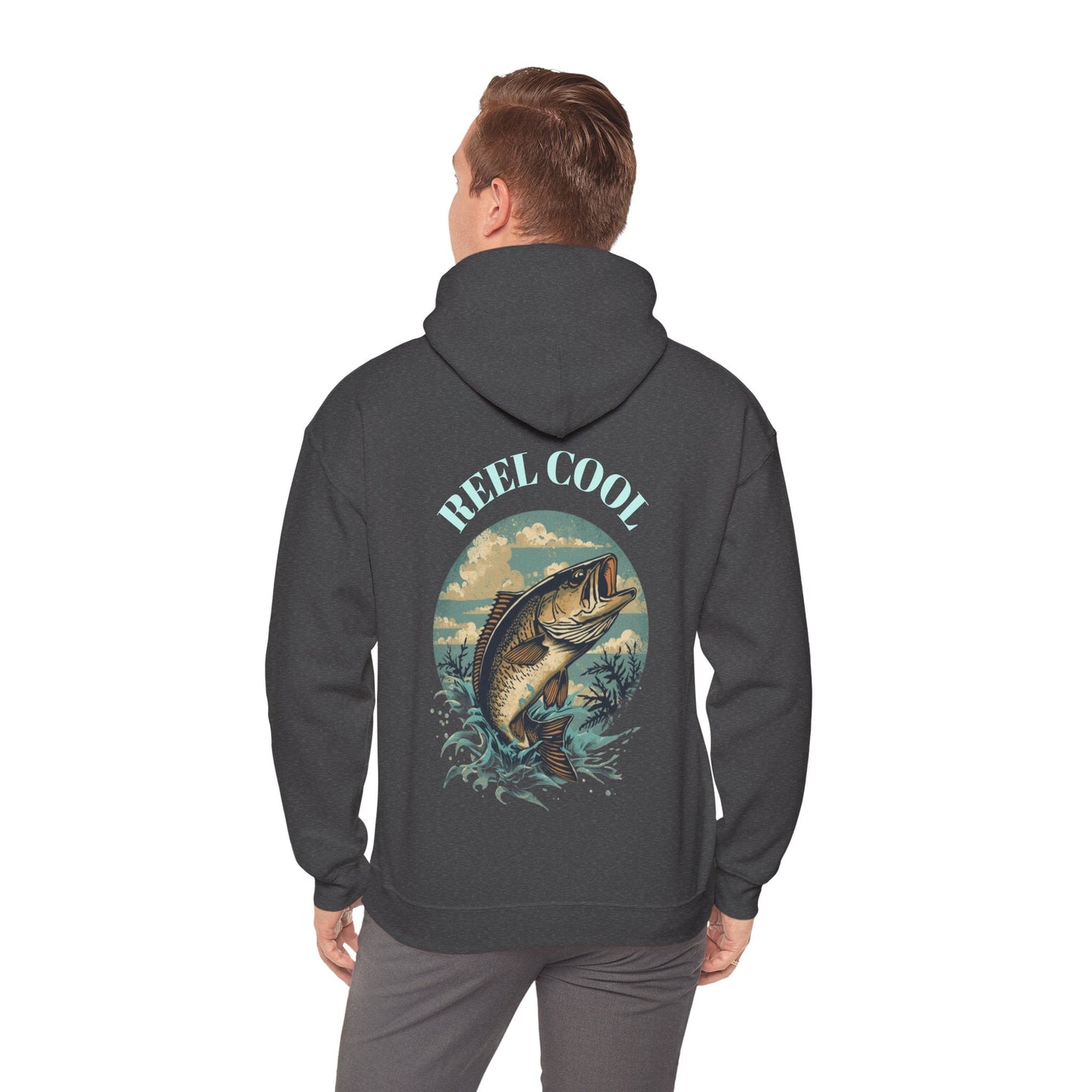 Fishing Hoodie â€” â€œReel Coolâ€ Fishing Graphic Hooded Sweatshirt - SJM Print Store