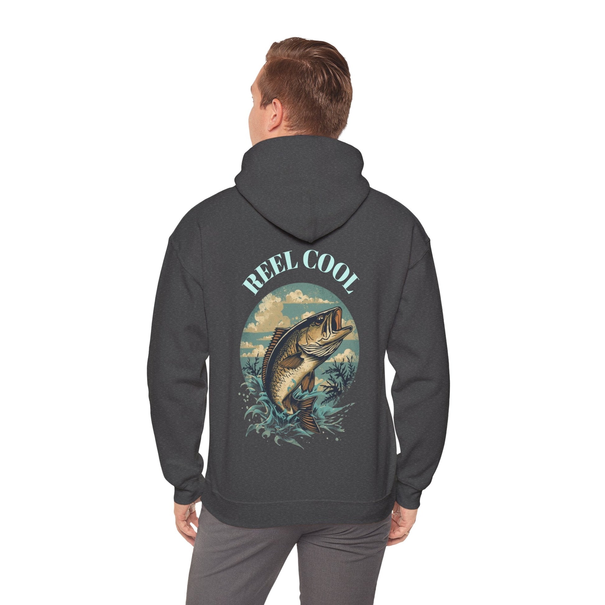 Fishing Hoodie â€” â€œReel Coolâ€ Fishing Graphic Hooded Sweatshirt - SJM Print Store