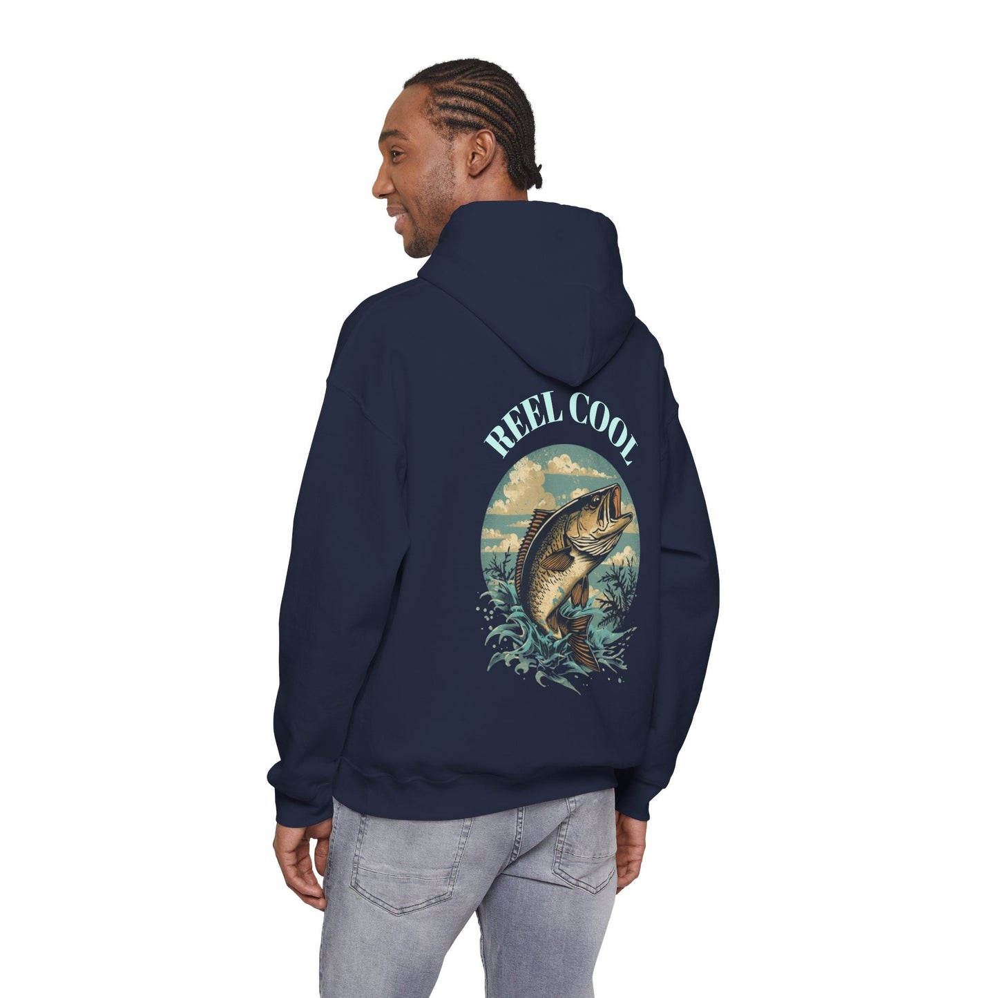 Fishing Hoodie â€” â€œReel Coolâ€ Fishing Graphic Hooded Sweatshirt - SJM Print Store