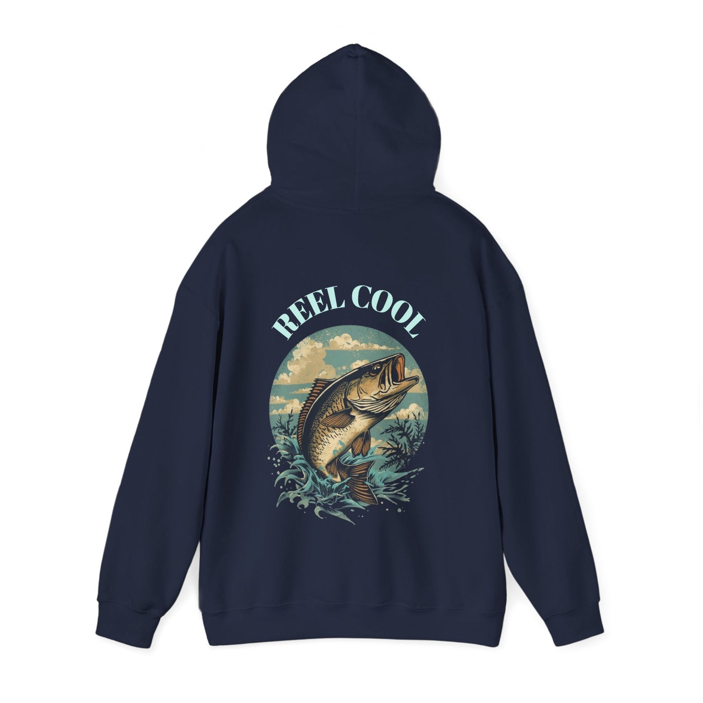 Fishing Hoodie â€” â€œReel Coolâ€ Fishing Graphic Hooded Sweatshirt - SJM Print Store