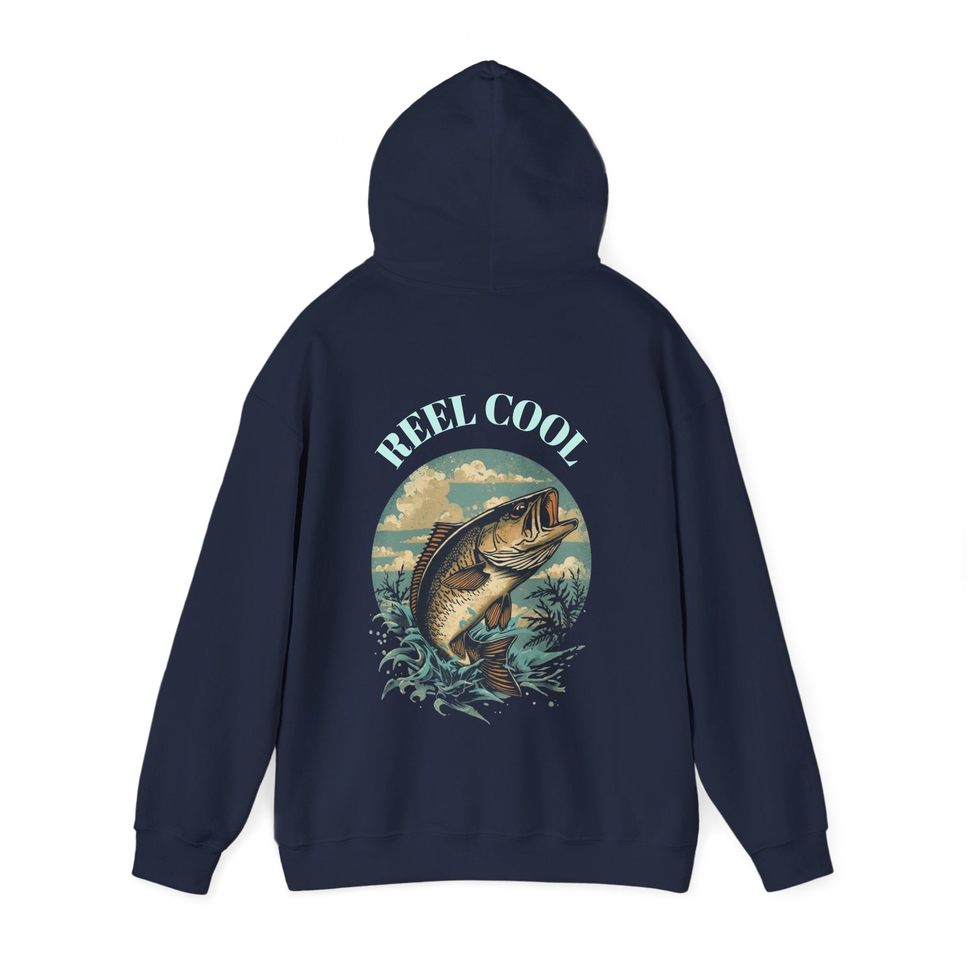 Fishing Hoodie â€” â€œReel Coolâ€ Fishing Graphic Hooded Sweatshirt - SJM Print Store