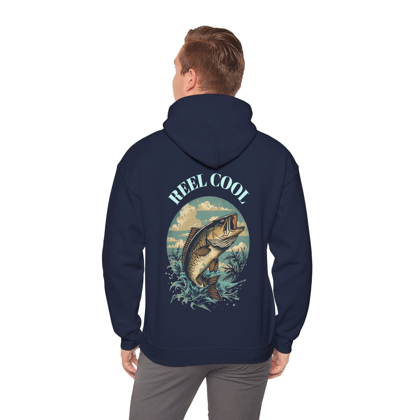 Fishing Hoodie â€” â€œReel Coolâ€ Fishing Graphic Hooded Sweatshirt - SJM Print Store