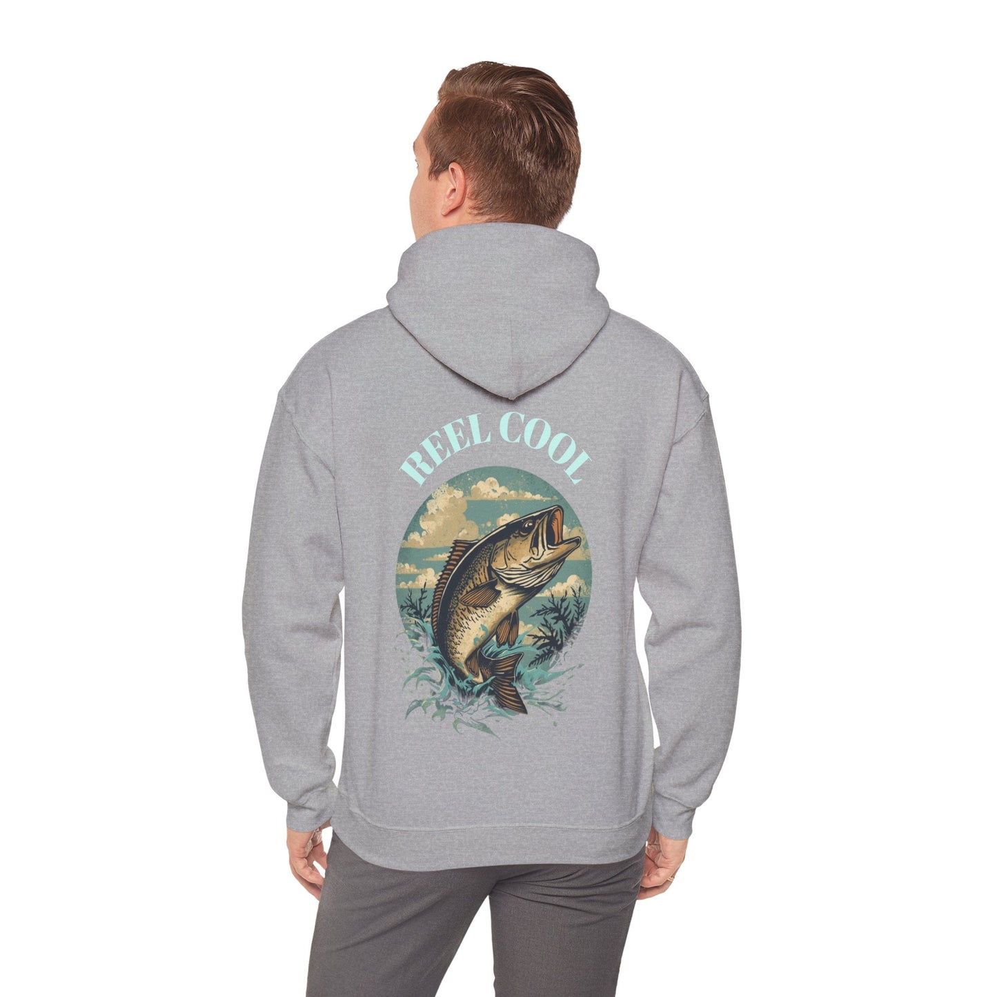 Fishing Hoodie â€” â€œReel Coolâ€ Fishing Graphic Hooded Sweatshirt - SJM Print Store