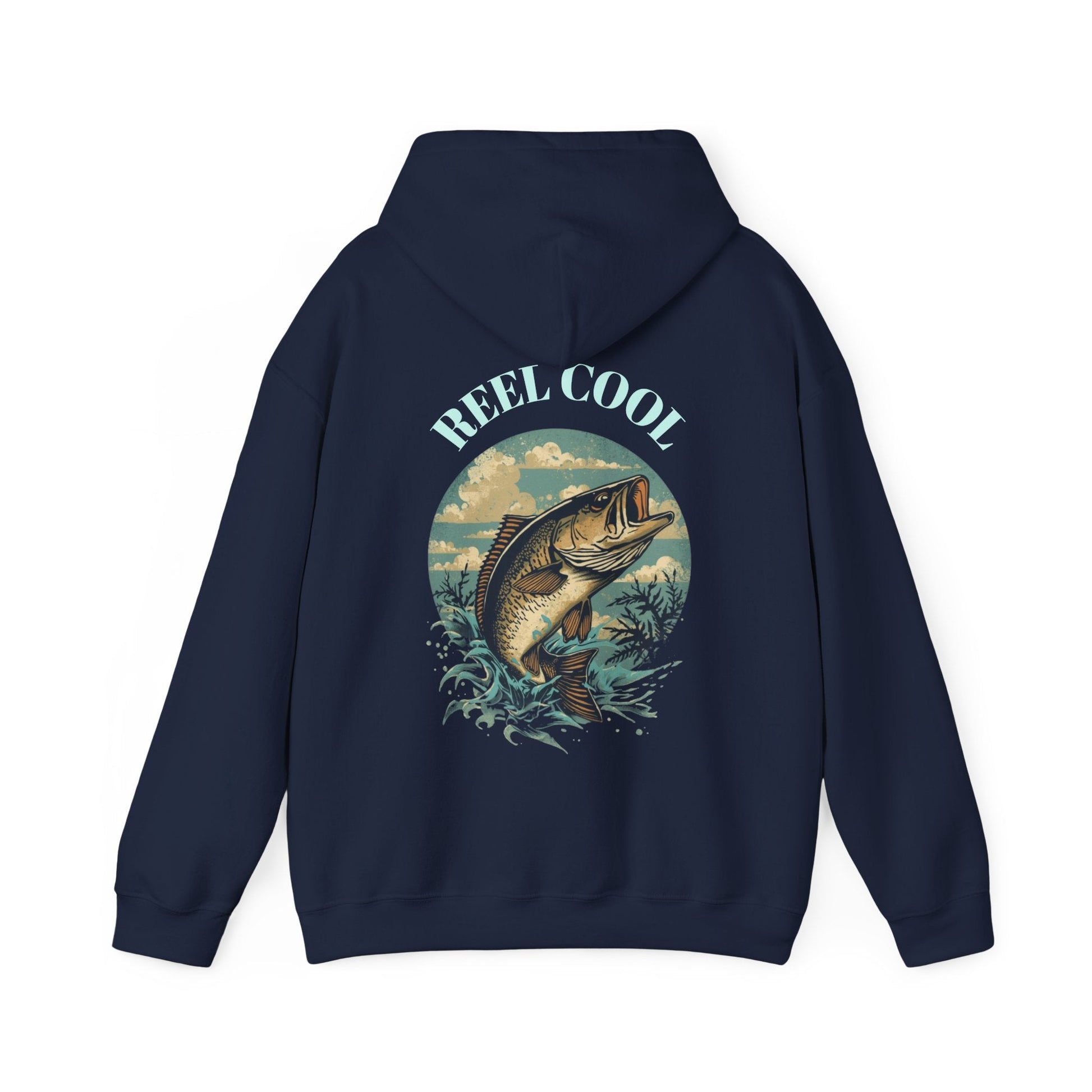 Fishing Hoodie â€” â€œReel Coolâ€ Fishing Graphic Hooded Sweatshirt - SJM Print Store