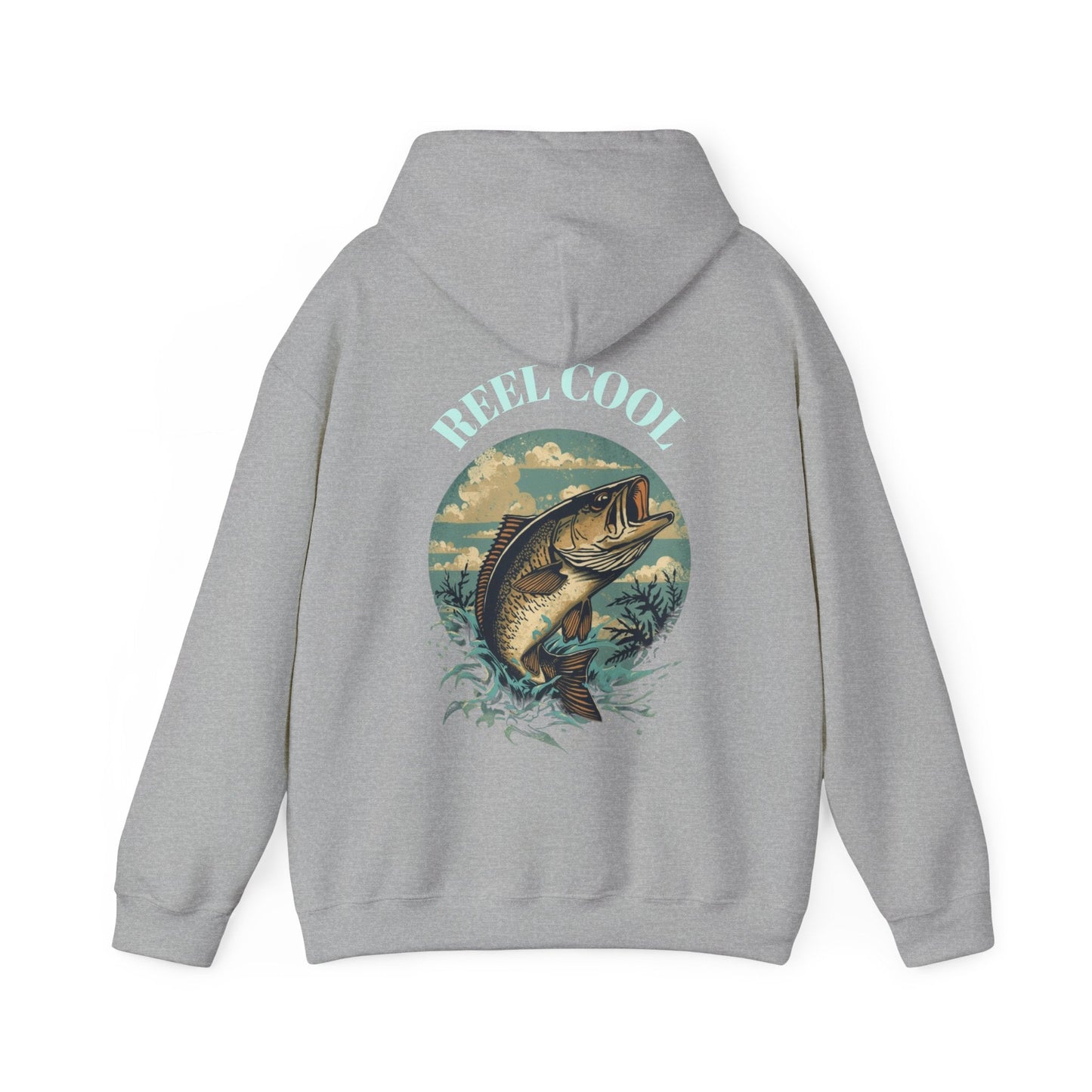 Fishing Hoodie â€” â€œReel Coolâ€ Fishing Graphic Hooded Sweatshirt - SJM Print Store