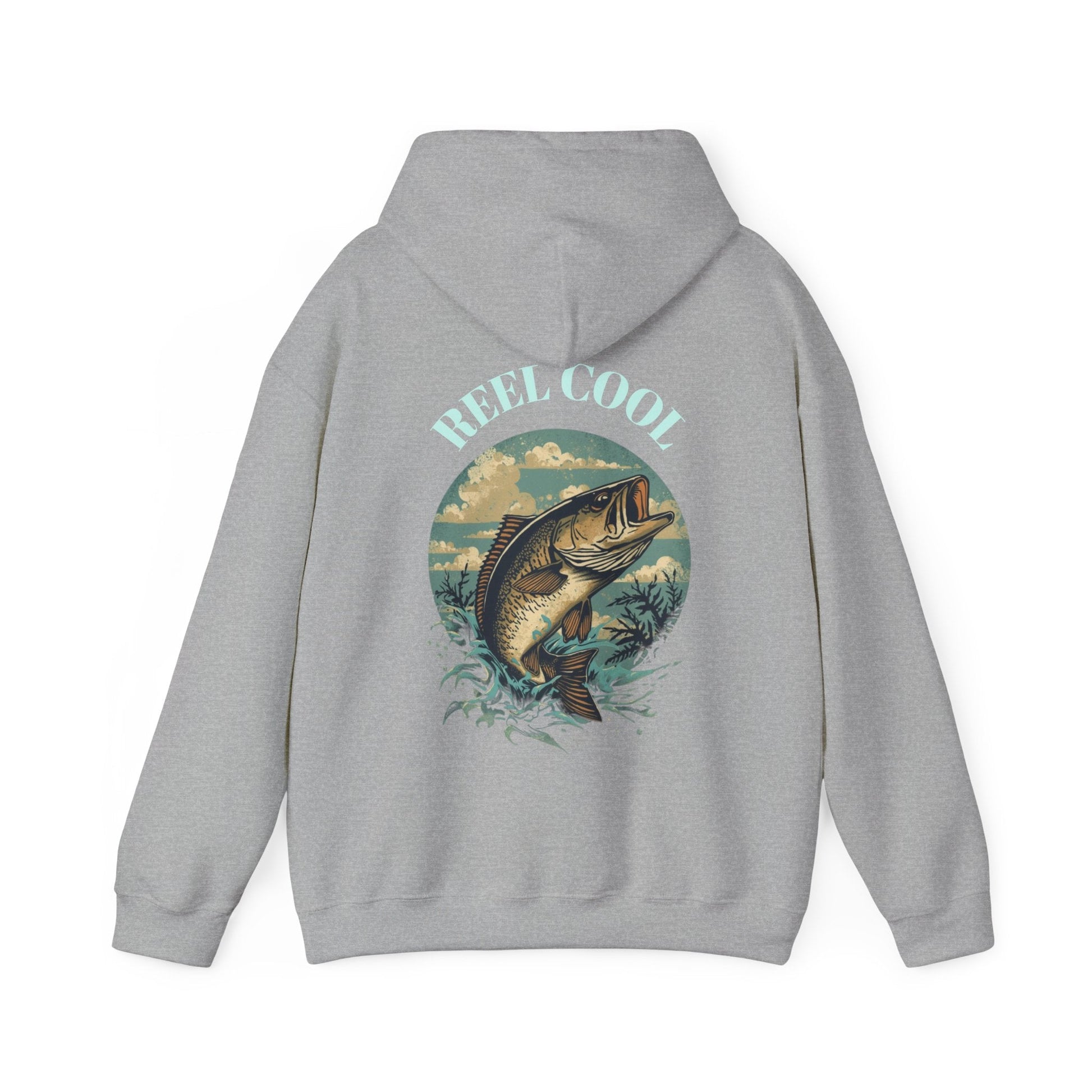 Fishing Hoodie â€” â€œReel Coolâ€ Fishing Graphic Hooded Sweatshirt - SJM Print Store
