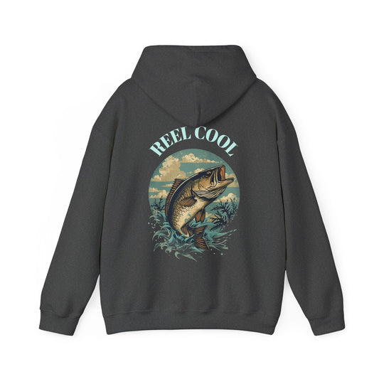 Fishing Hoodie â€” â€œReel Coolâ€ Fishing Graphic Hooded Sweatshirt - SJM Print Store
