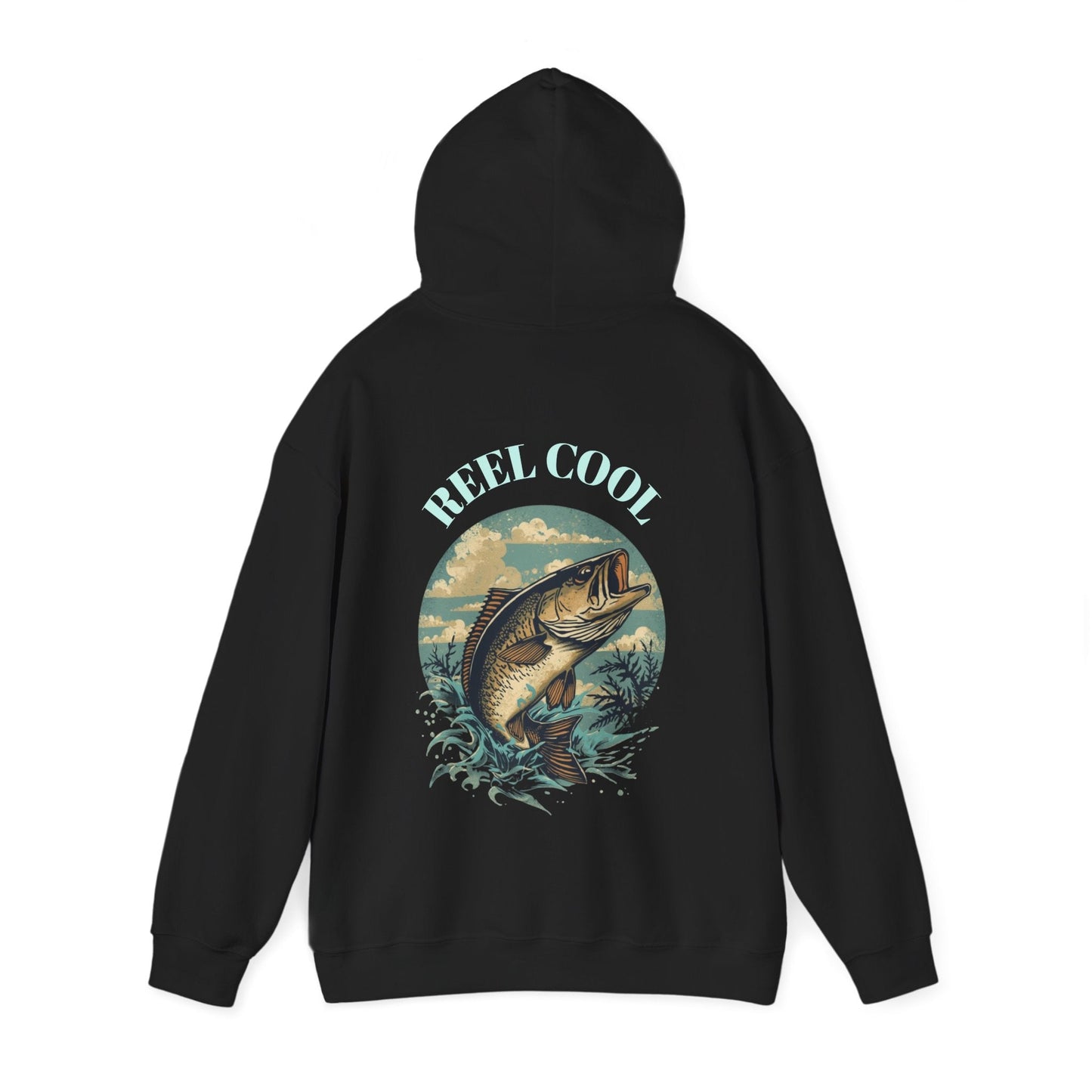 Fishing Hoodie â€” â€œReel Coolâ€ Fishing Graphic Hooded Sweatshirt - SJM Print Store