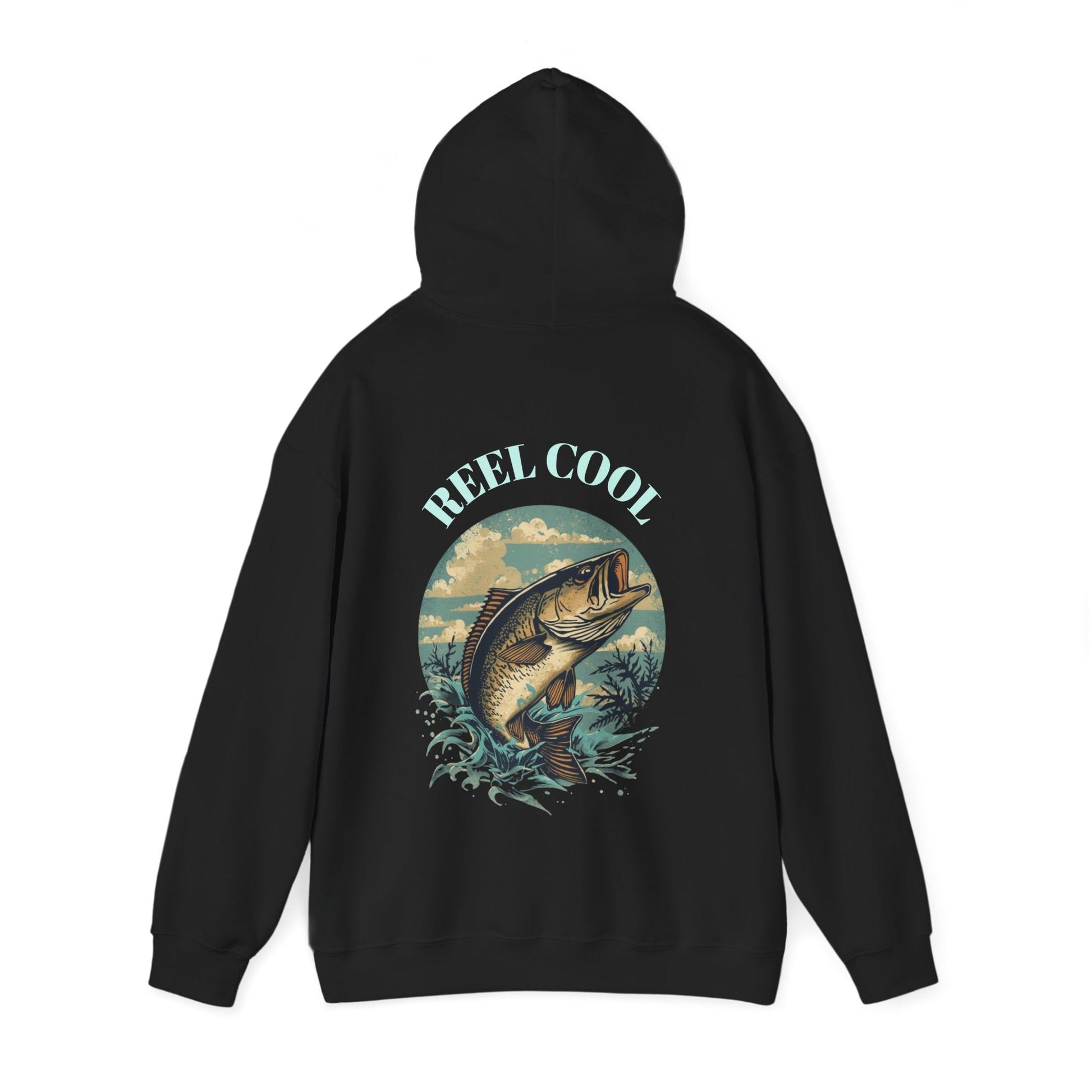 Fishing Hoodie â€” â€œReel Coolâ€ Fishing Graphic Hooded Sweatshirt - SJM Print Store