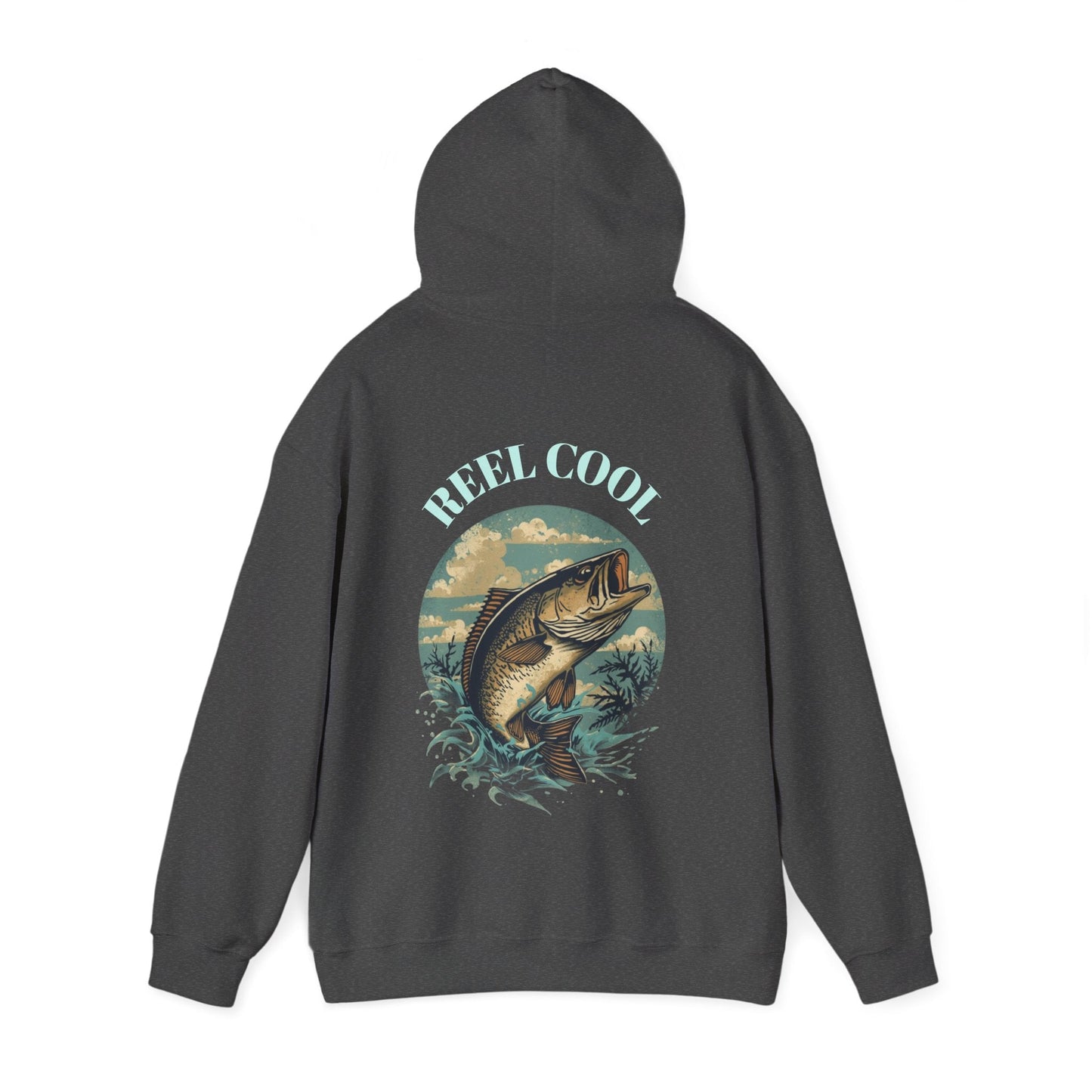 Fishing Hoodie â€” â€œReel Coolâ€ Fishing Graphic Hooded Sweatshirt - SJM Print Store