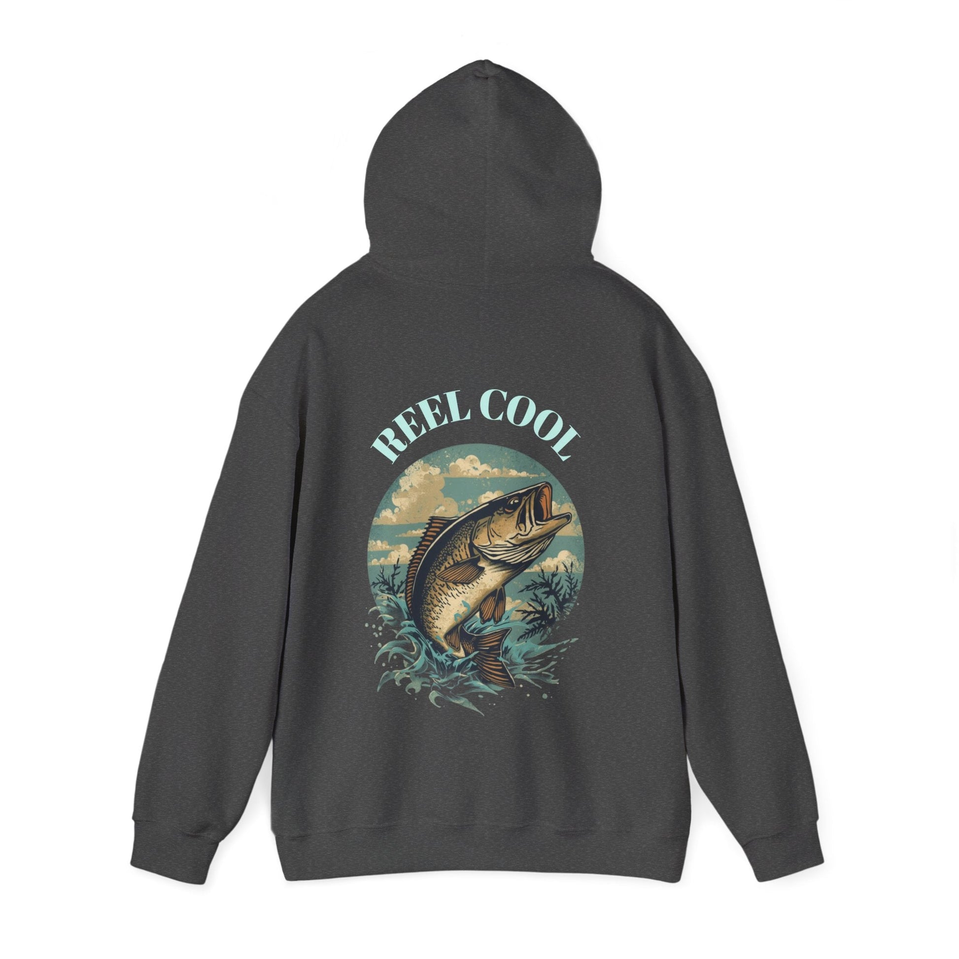 Fishing Hoodie â€” â€œReel Coolâ€ Fishing Graphic Hooded Sweatshirt - SJM Print Store