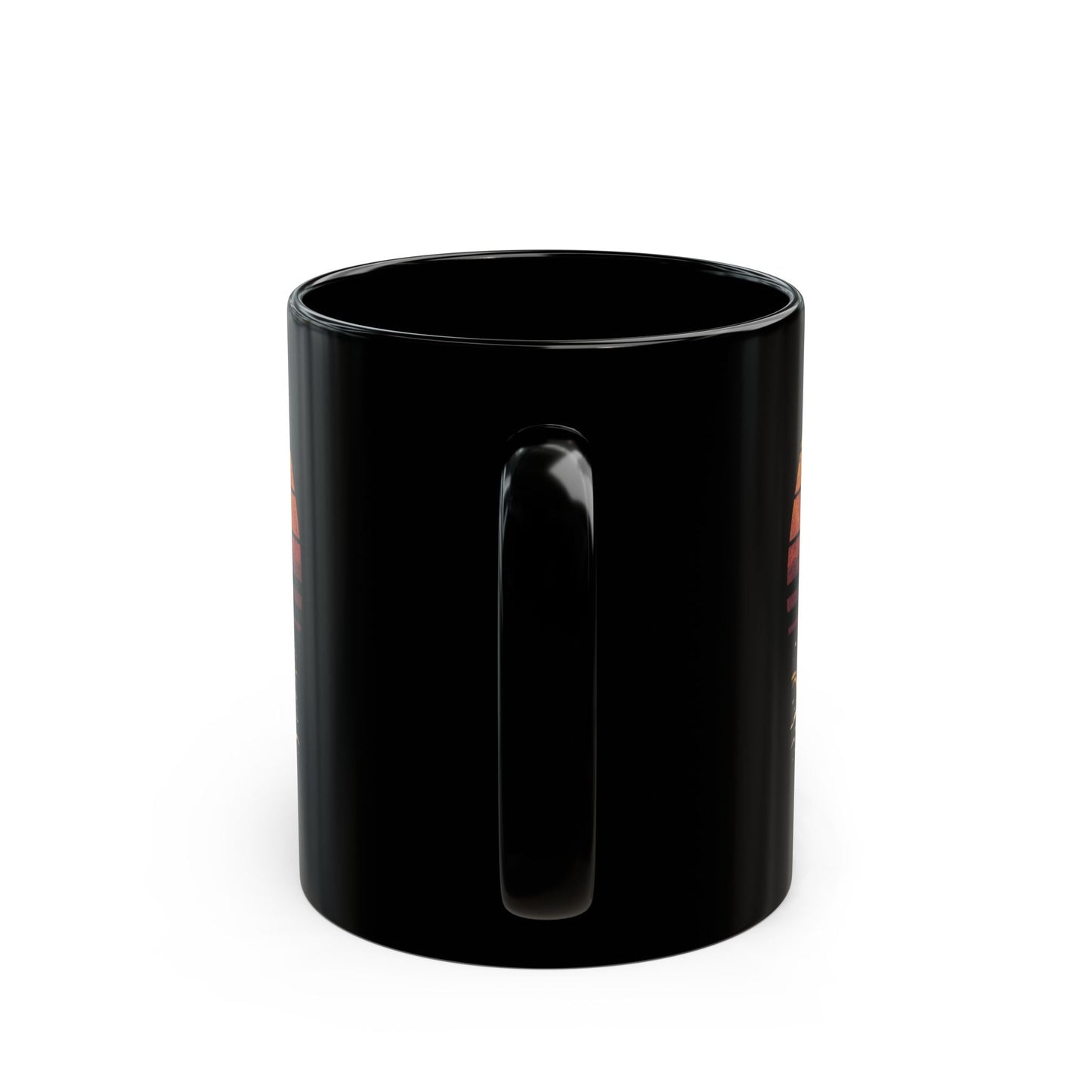 Fishing Mug â€” "Going Fishing 'Til the Break of Dawn" Black Ceramic Coffee Cup (11oz) - SJM Print Store