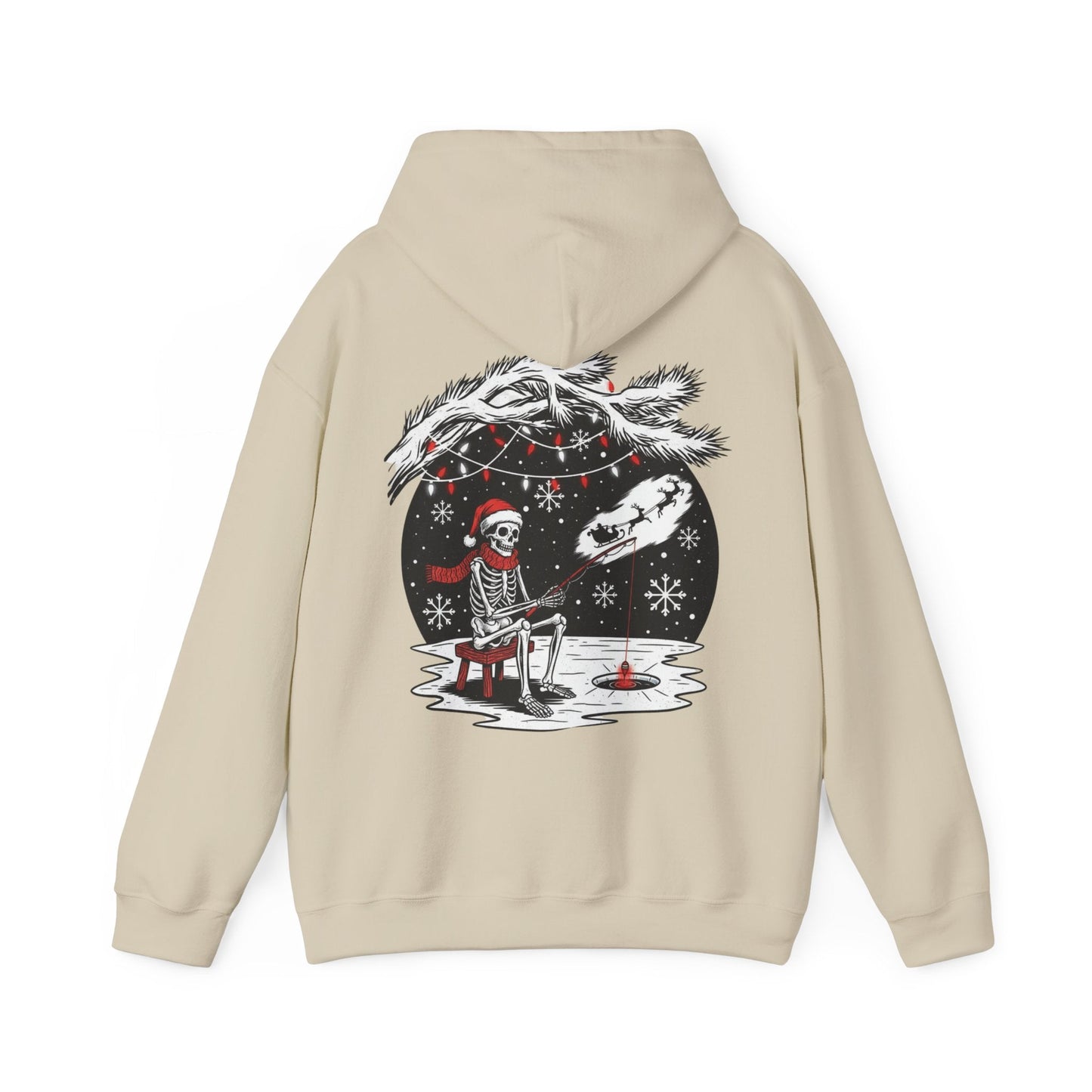 Fishing Skeleton Christmas Hoodie - SJM Print Store