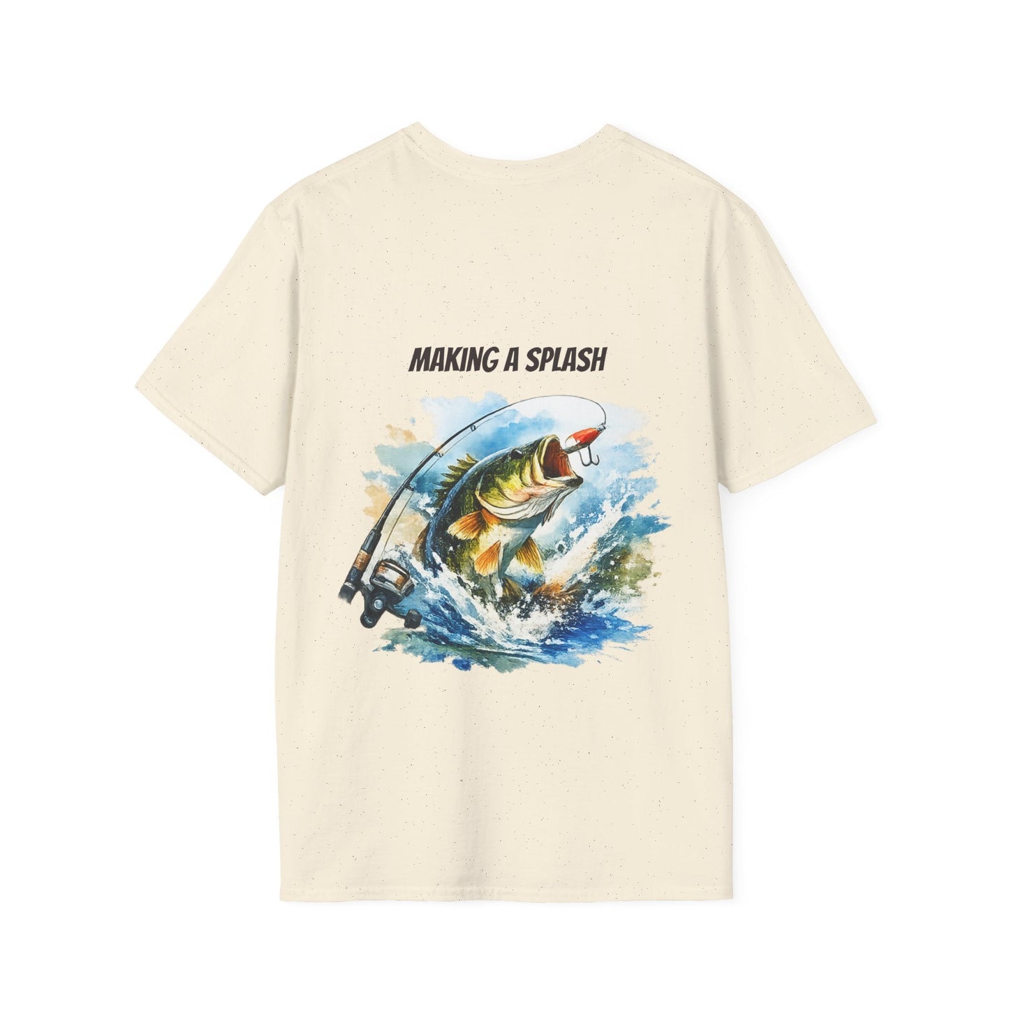 Fishing T-Shirt Making a Splash Fish Graphic Tee - SJM Print Store