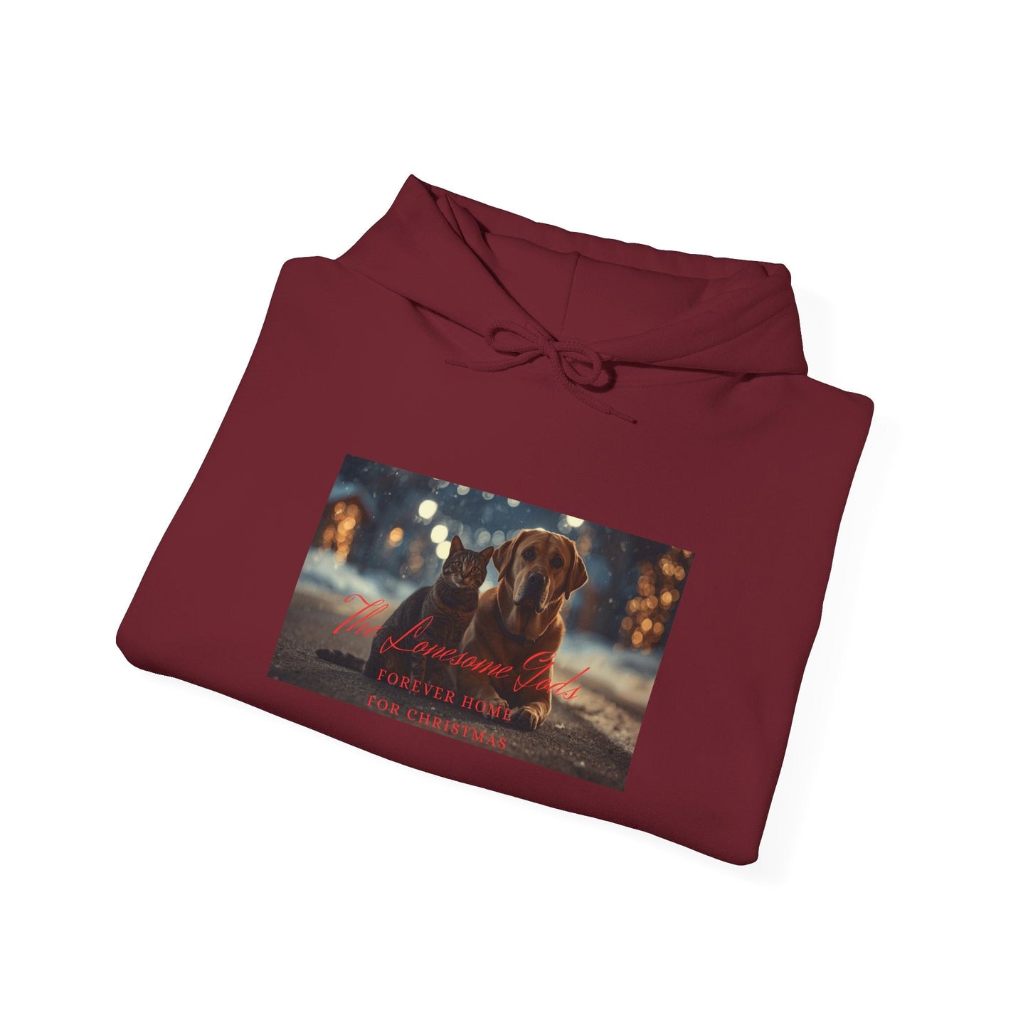 Forever Home for Christmas The Lonesome Gods Band Merch Hoodie - SJM Print Store