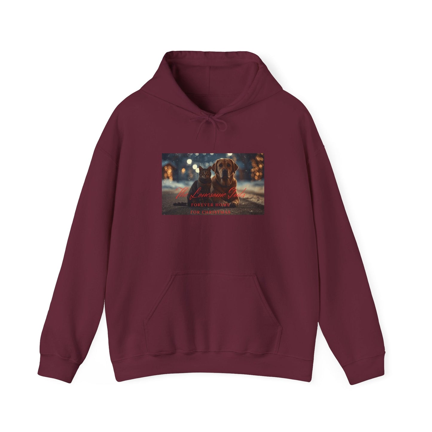 Forever Home for Christmas The Lonesome Gods Band Merch Hoodie - SJM Print Store