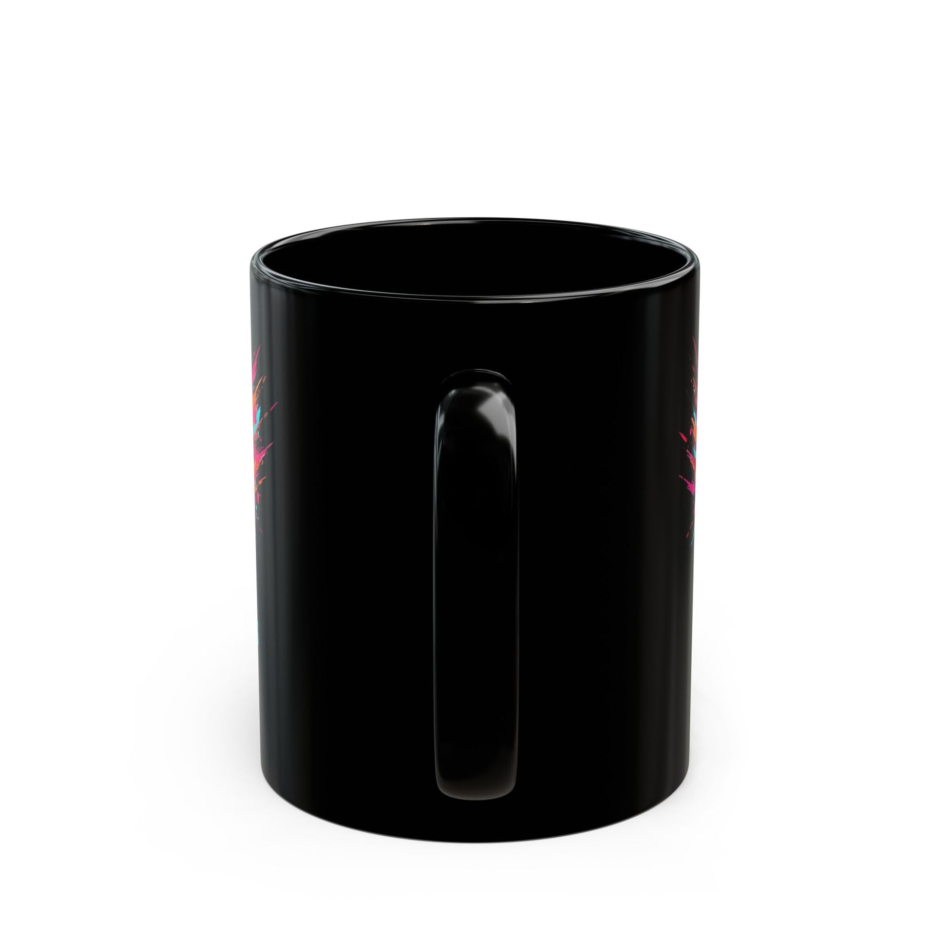Fresh Start Fearless Heart Black Coffee Mug | Inspirational Ceramic Mug | Positive Mindset Gift | Gifts & Lifestyle - SJM Print Store