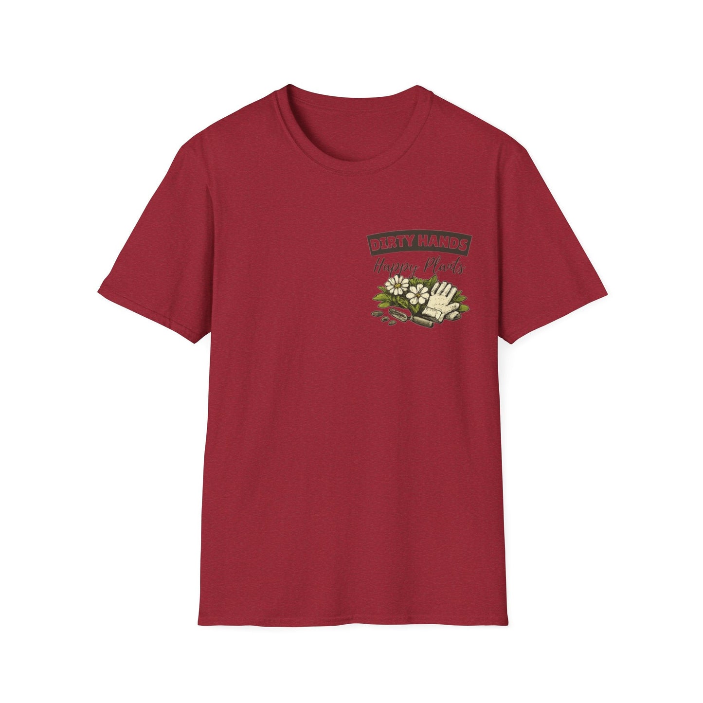 Gardener T-Shirt, Dirty Hands Happy Plants - SJM Print Store